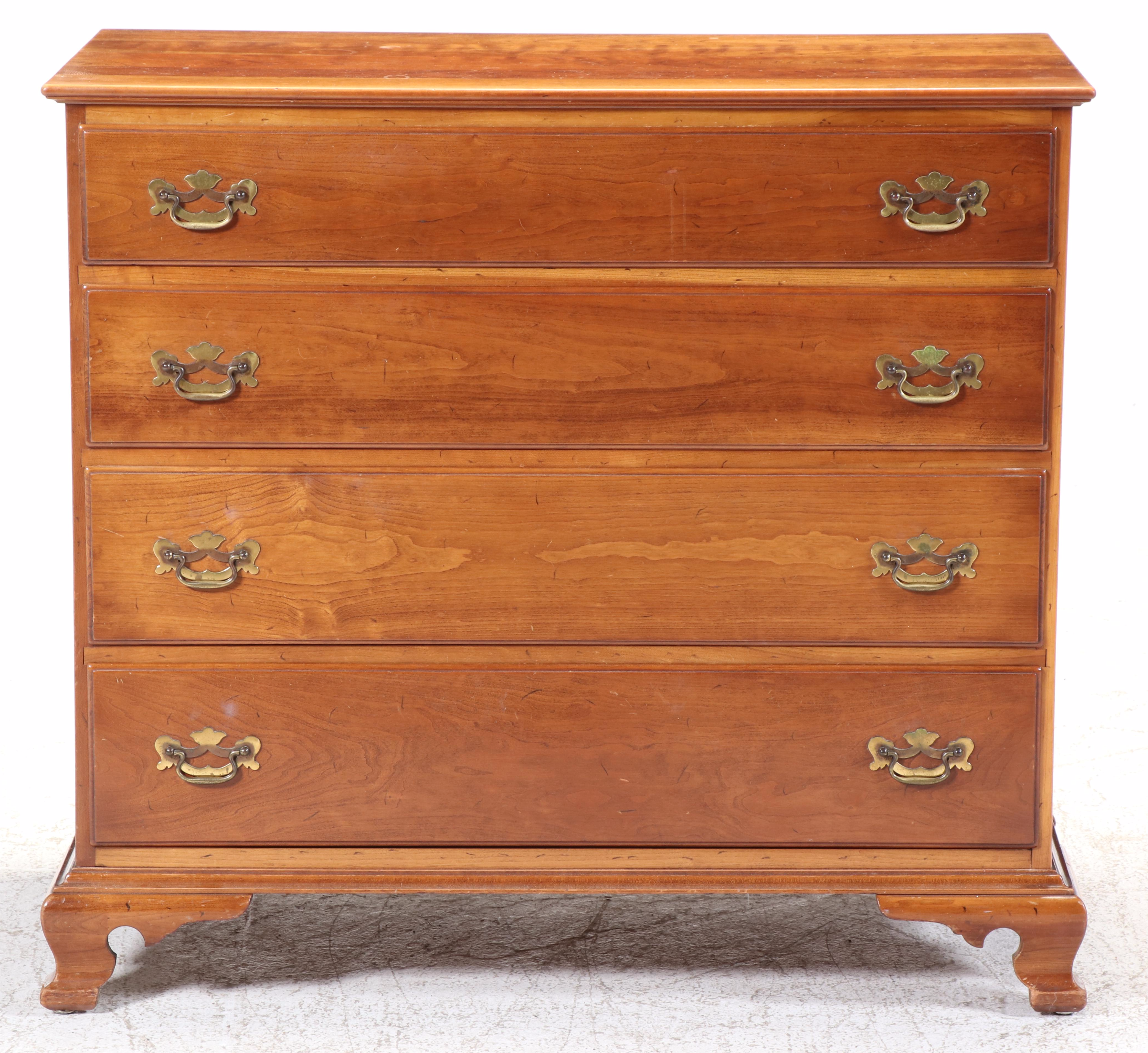 Leopold Stickley "Cherry Valley" Chippendale Style Four-Drawer Chest