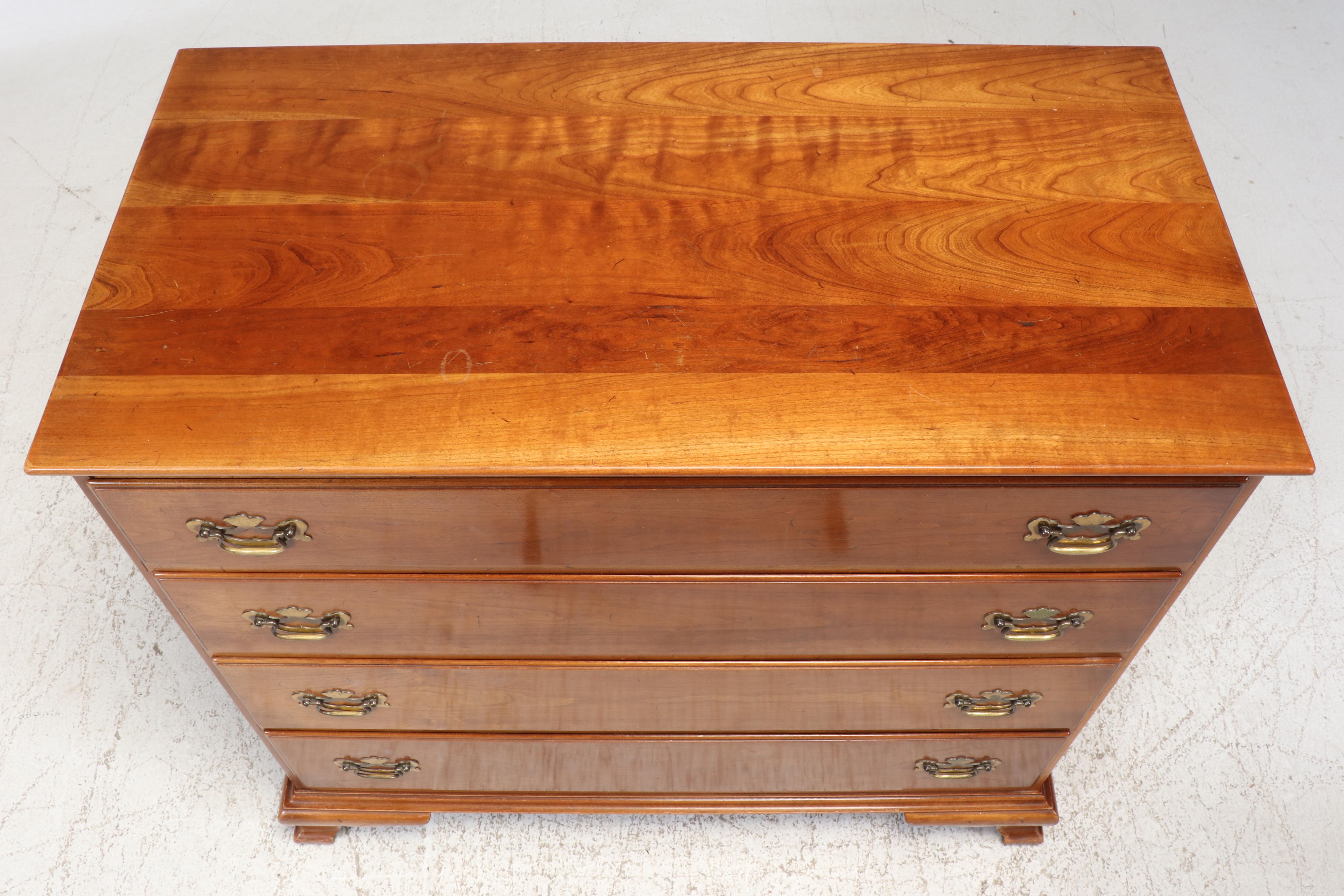 Leopold Stickley "Cherry Valley" Chippendale Style Four-Drawer Chest