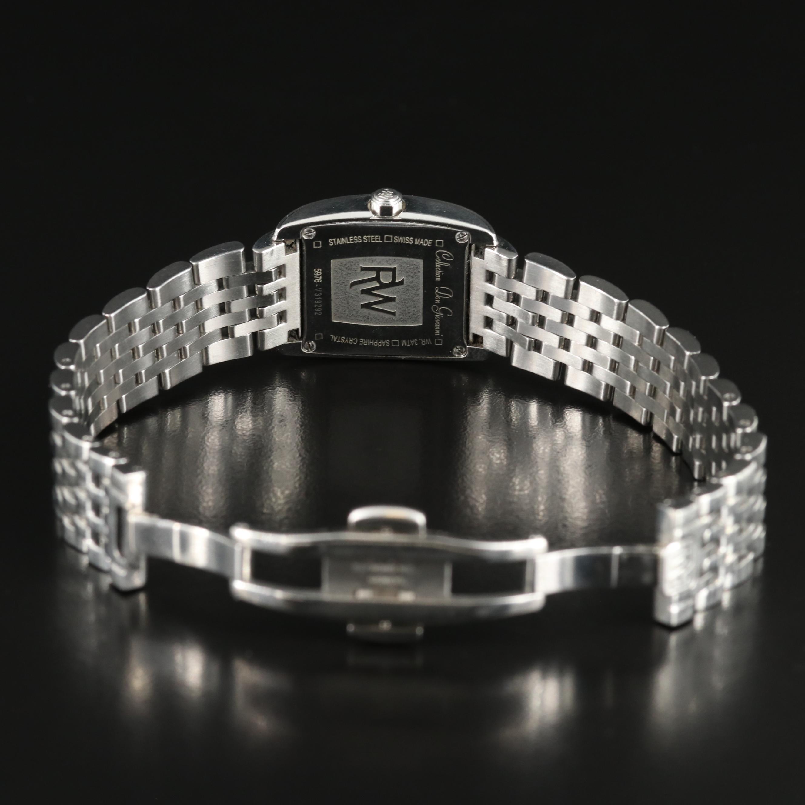 Raymond Weil Diamond and Mother-of-Pearl Dial Watch