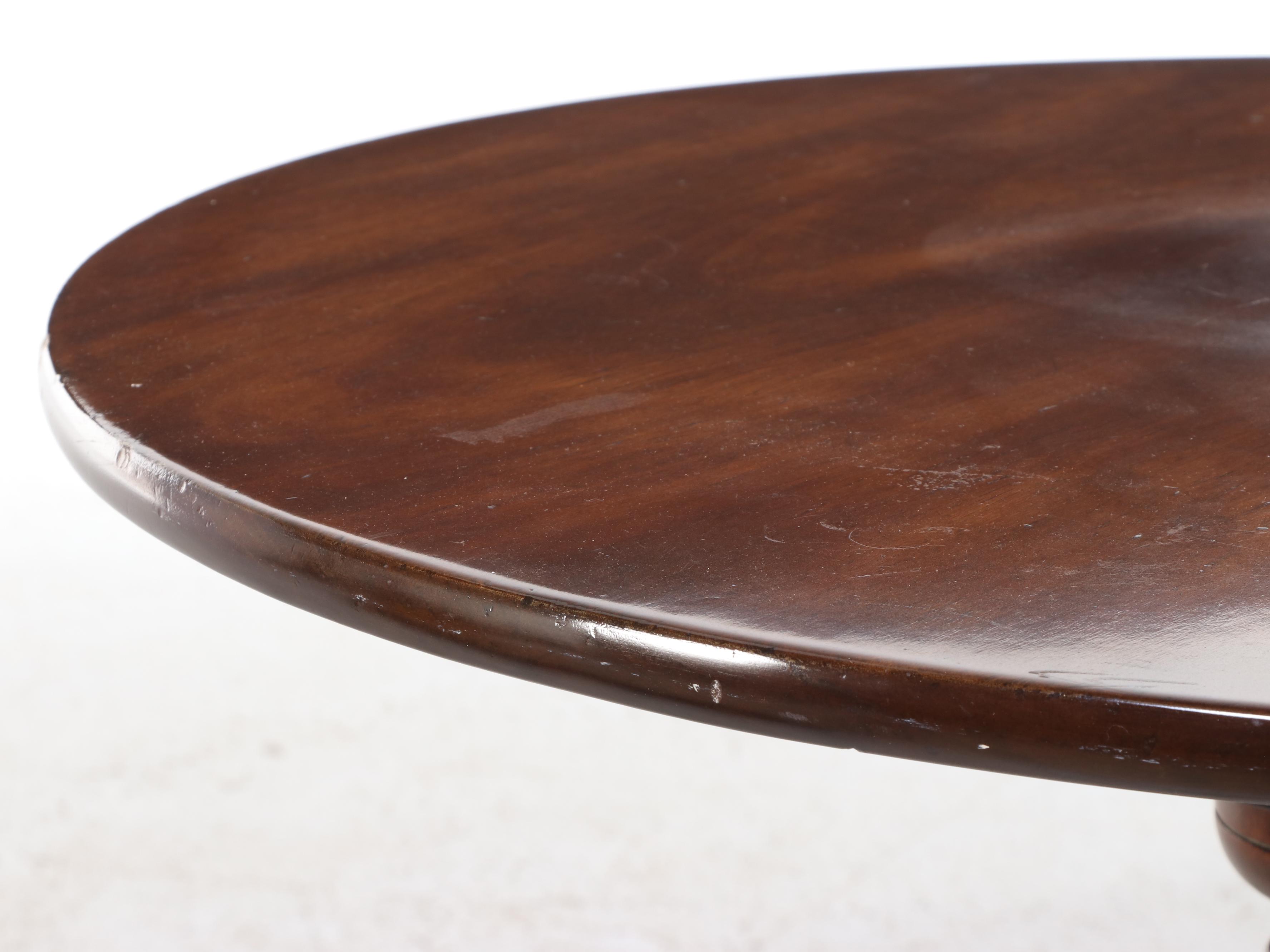 Kittinger "Historic Newport" Queen Anne Style Mahogany Birdcage-Action Tea Table