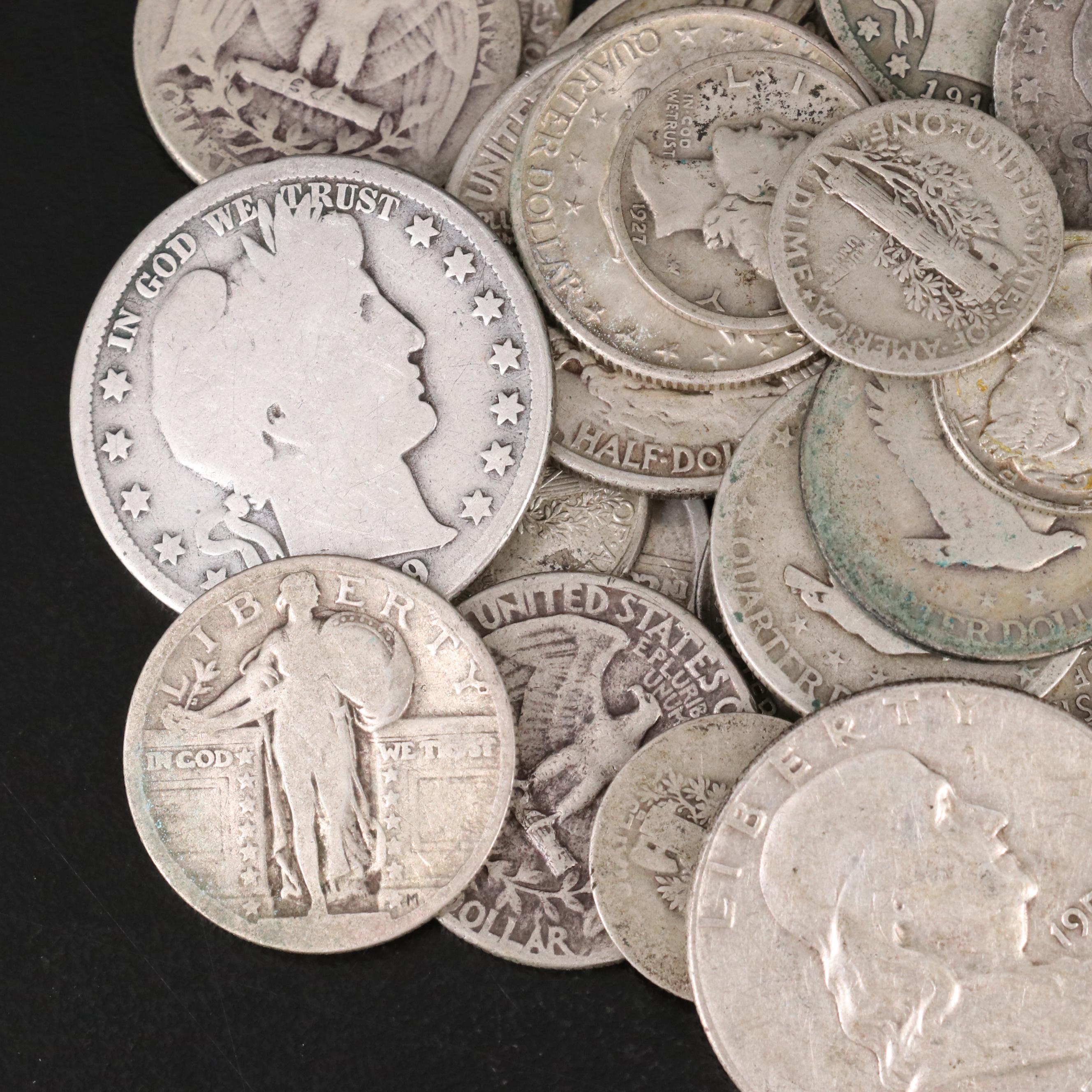 Forty-Eight Antique to Vintage U.S. Silver Coins