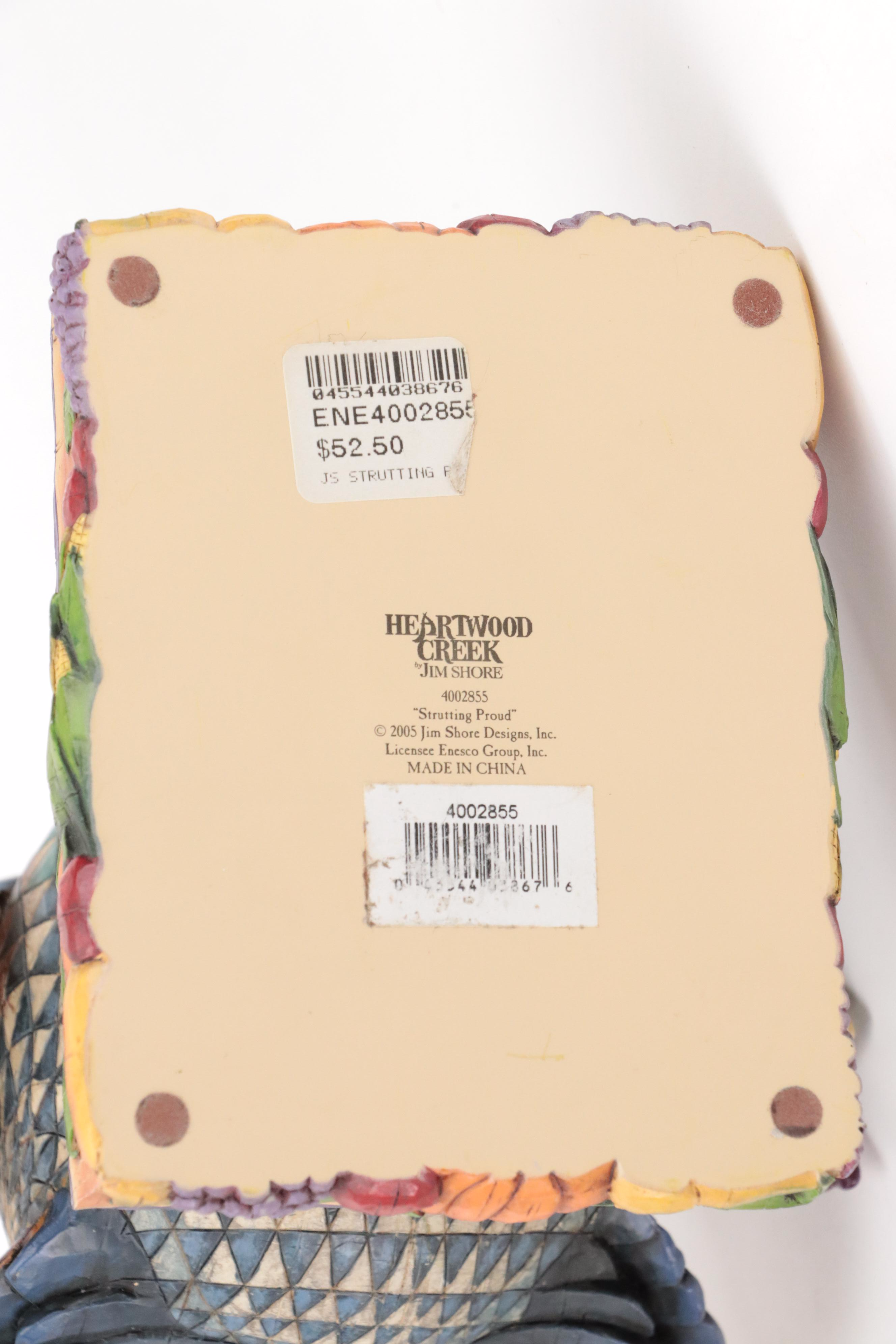 Midwest Carved Resin Turkey Figurine with More Resin Turkey Figurines