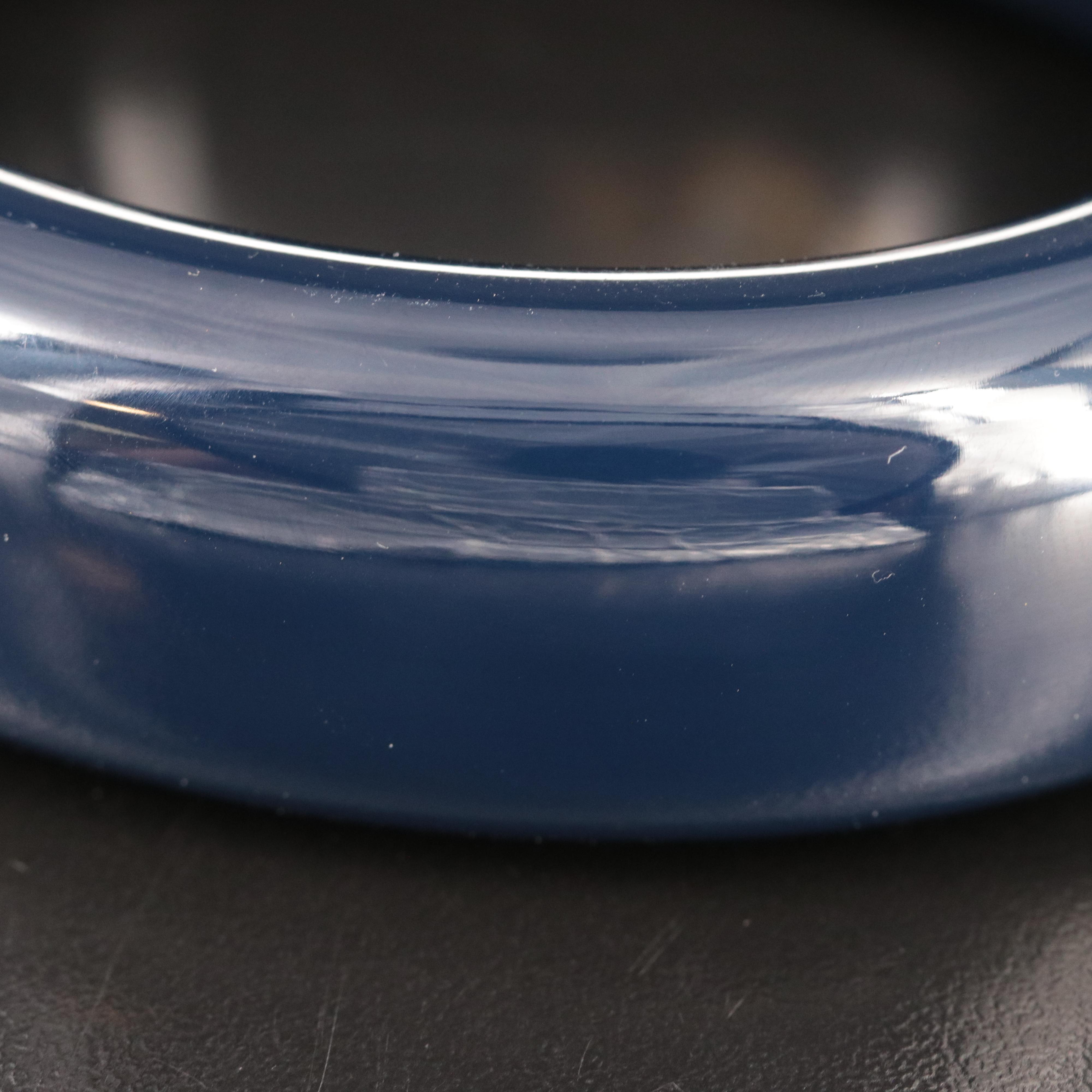 Elsa Peretti for Tiffany & Co. Navy Blue Lacquer Bangle