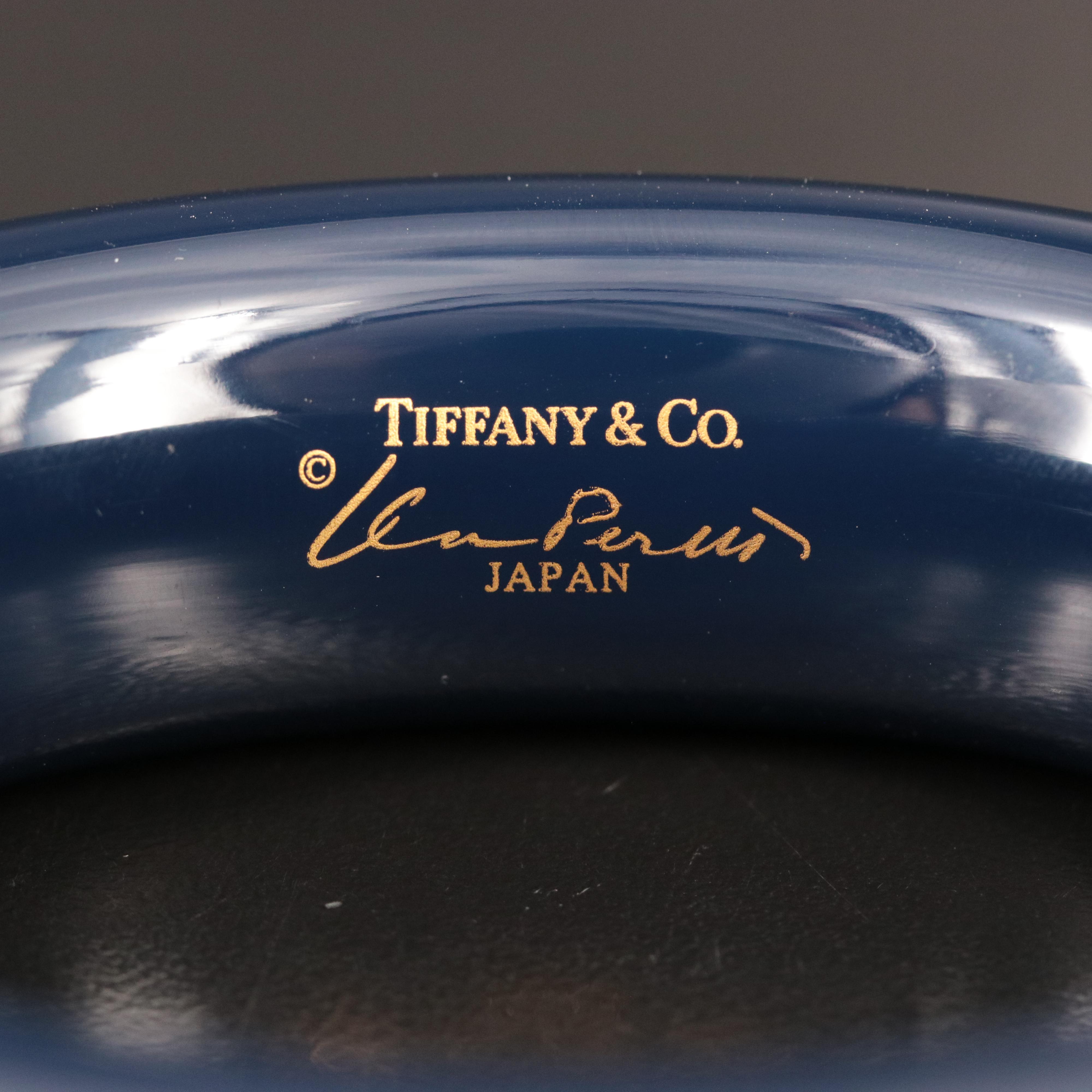 Elsa Peretti for Tiffany & Co. Navy Blue Lacquer Bangle