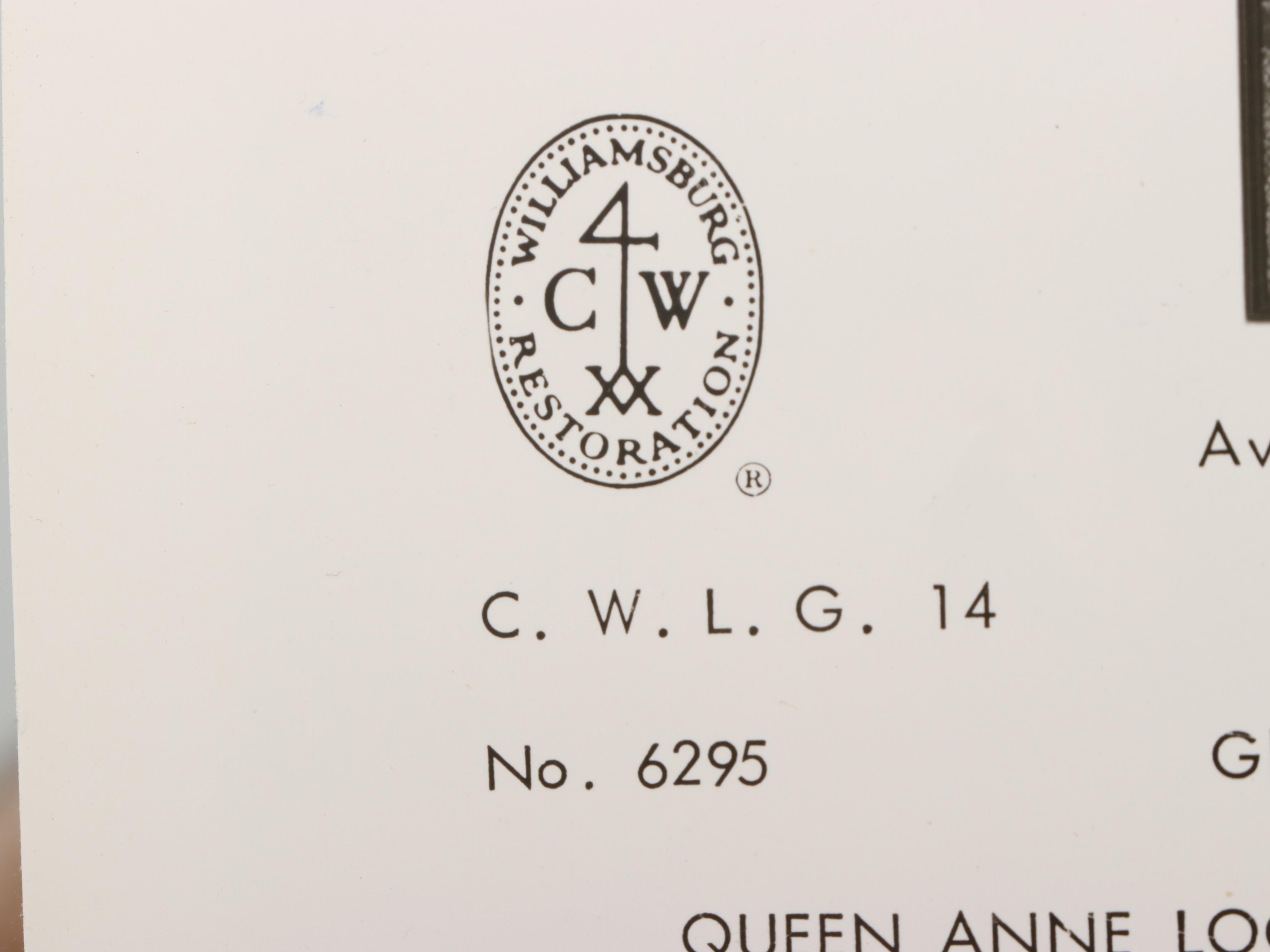 Friedman Brothers "Williamsburg Restoration" Queen Anne Style Chinoiserie Mirror