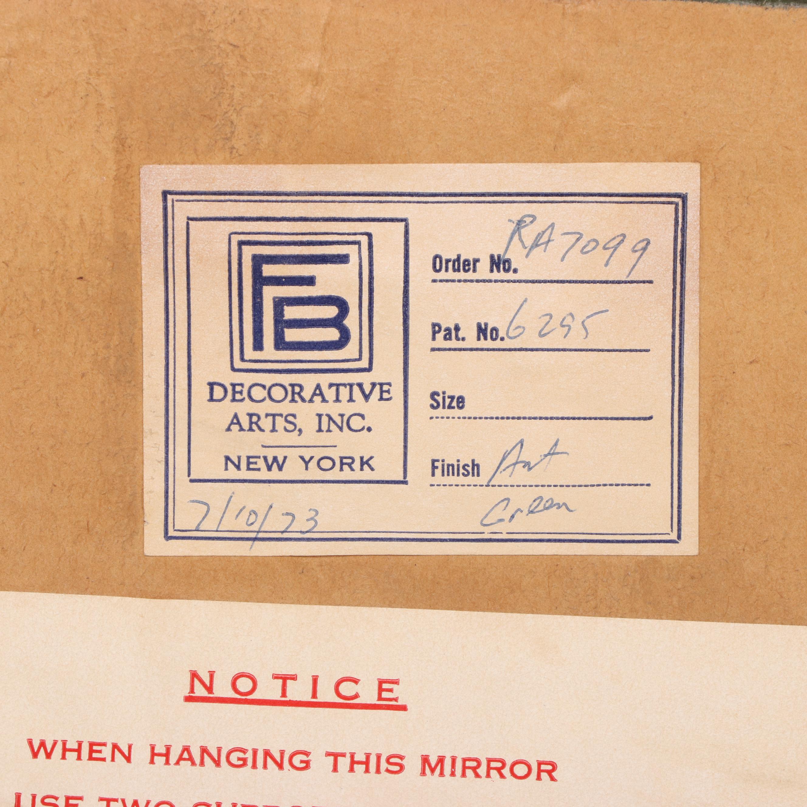 Friedman Brothers "Williamsburg Restoration" Queen Anne Style Chinoiserie Mirror