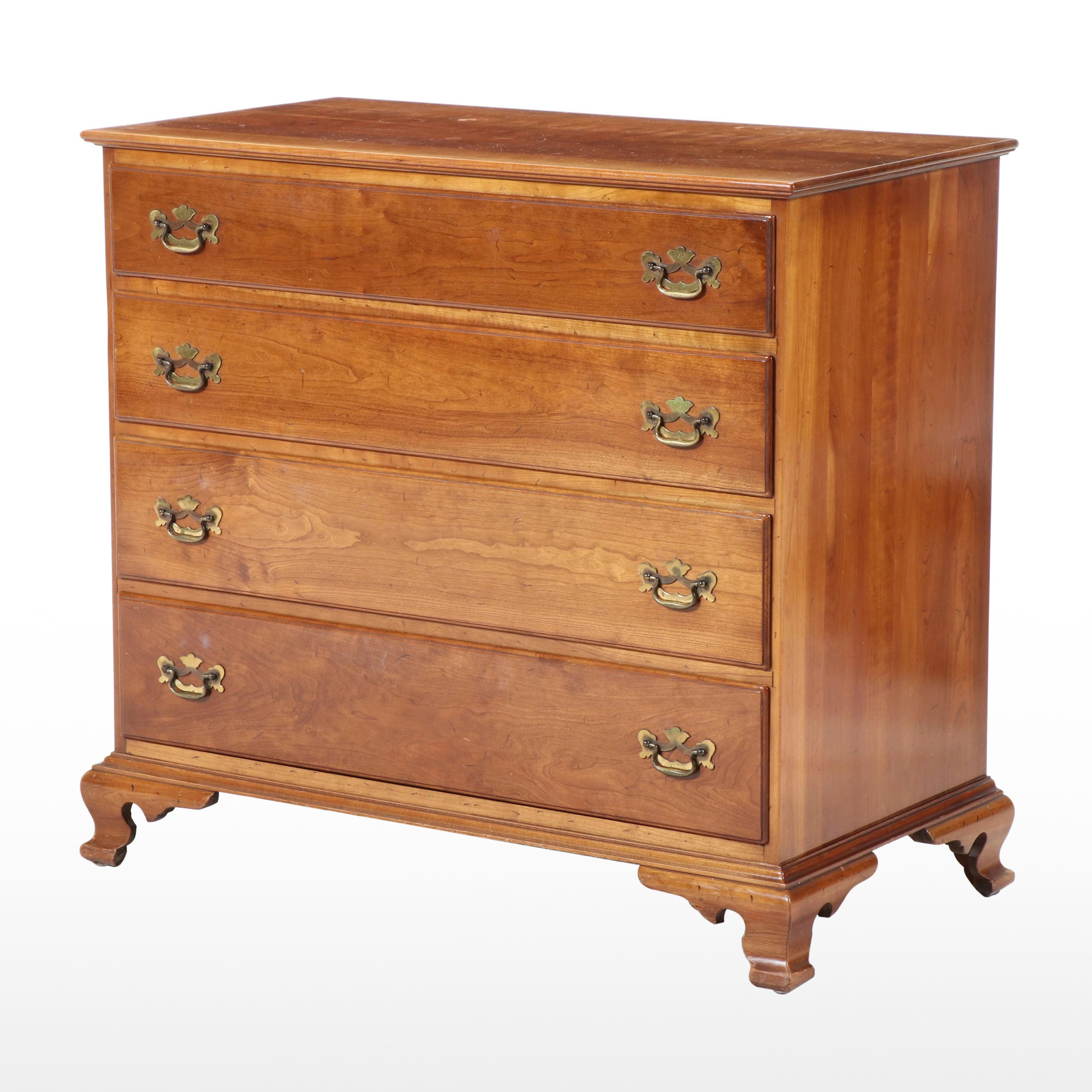 Leopold Stickley "Cherry Valley" Chippendale Style Four-Drawer Chest