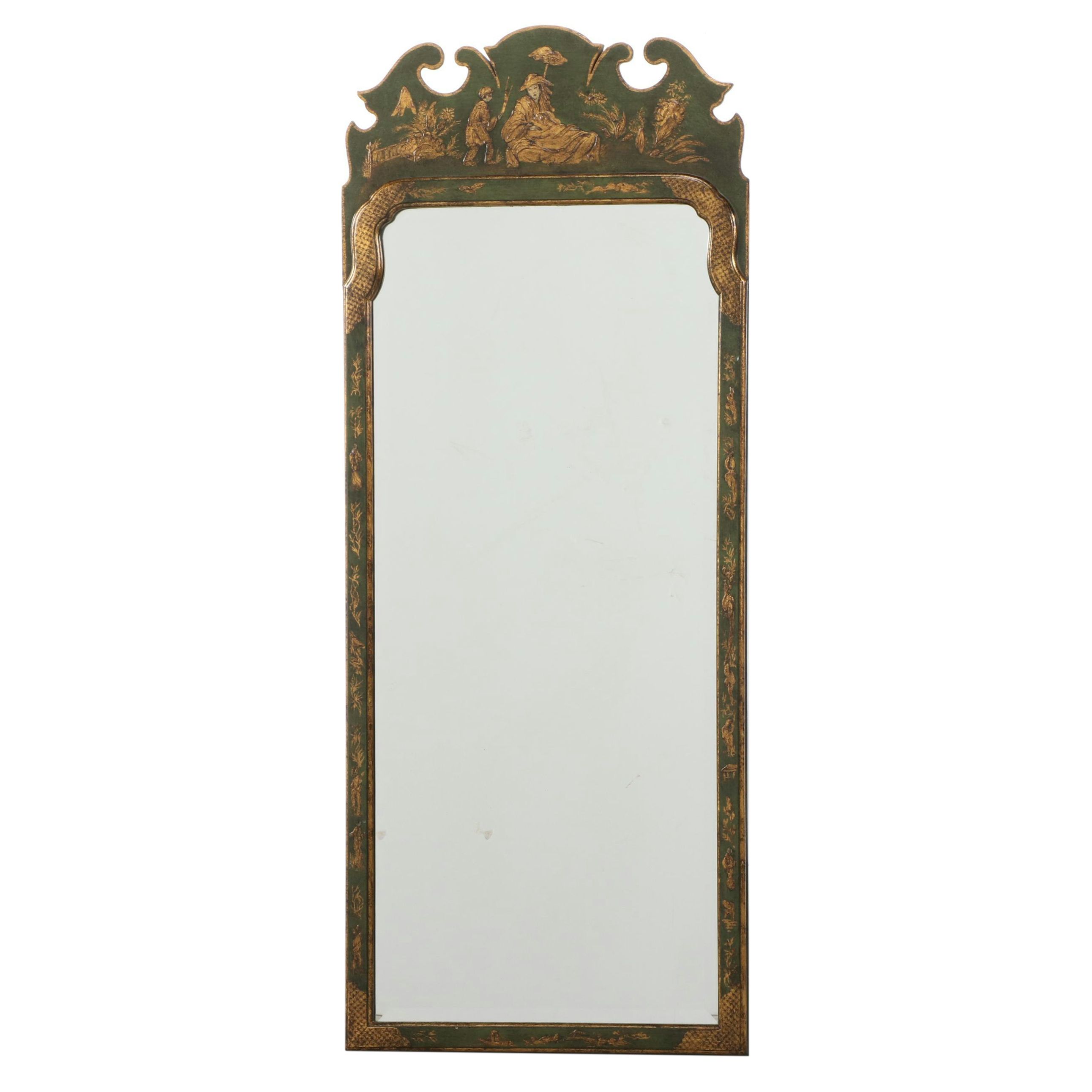 Friedman Brothers "Williamsburg Restoration" Queen Anne Style Chinoiserie Mirror
