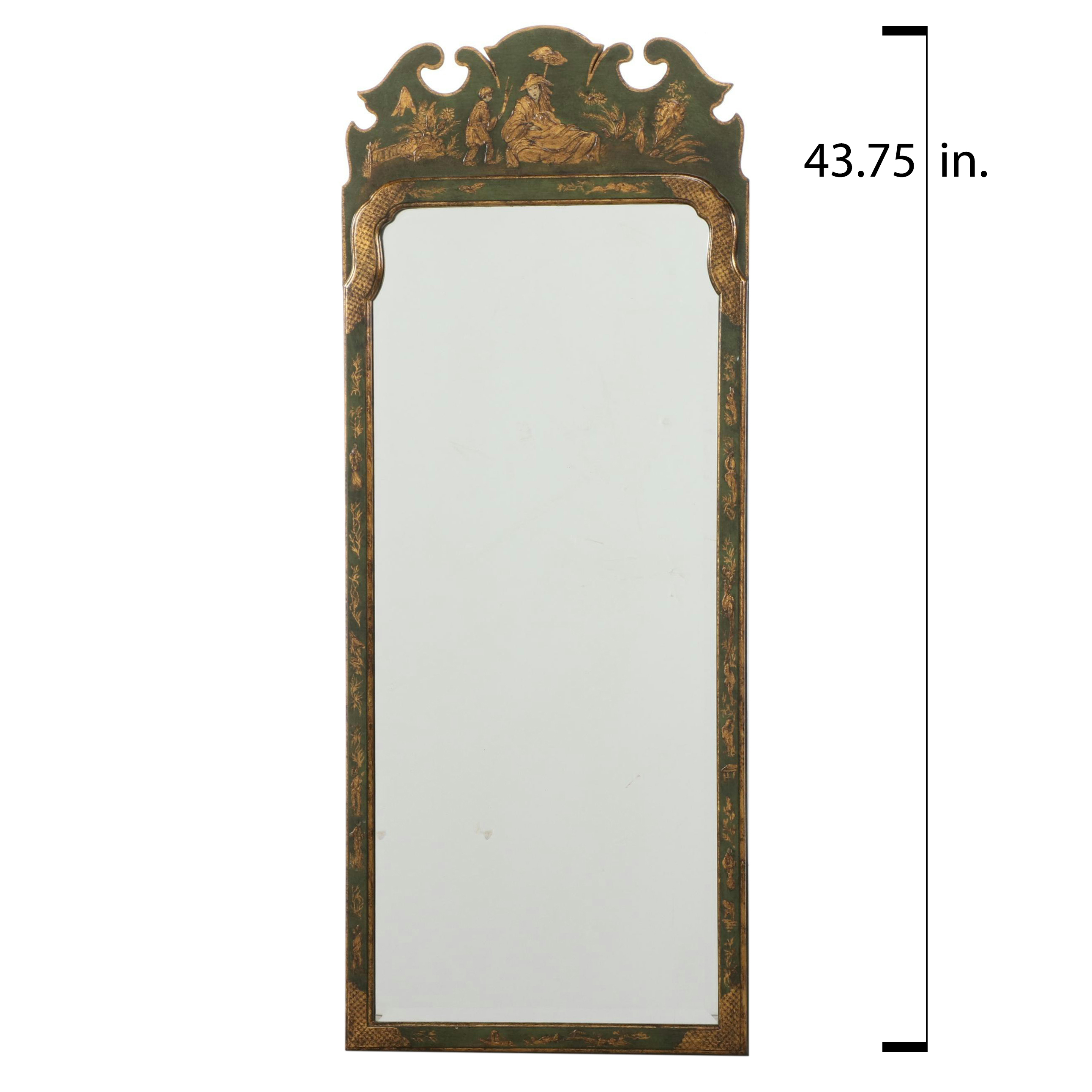 Friedman Brothers "Williamsburg Restoration" Queen Anne Style Chinoiserie Mirror