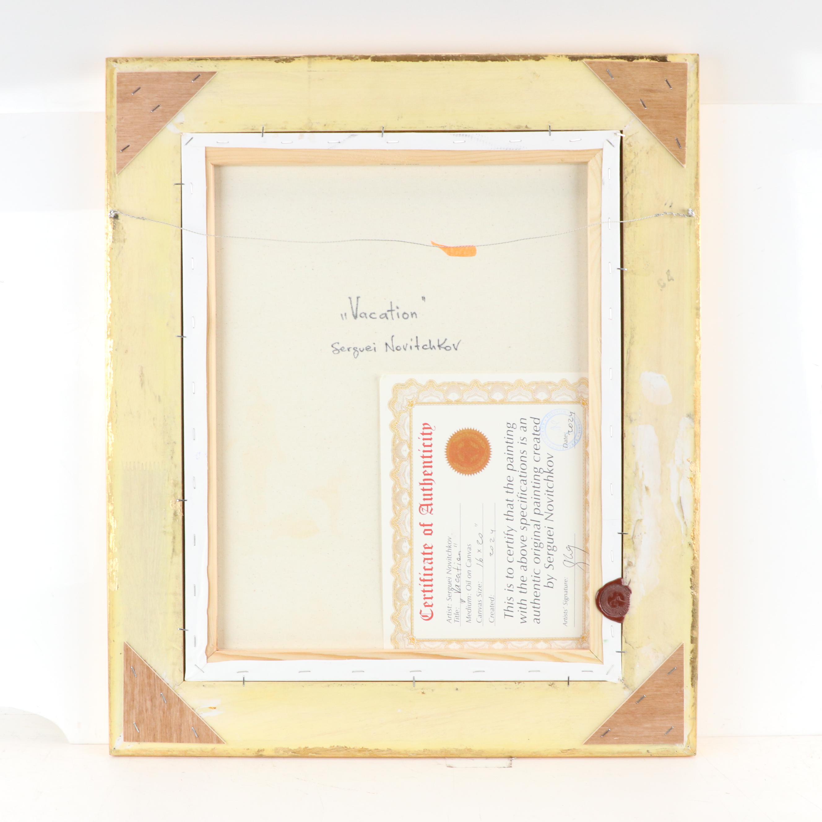 Serguei Novitchkov Oil Painting "Vacation," 2024