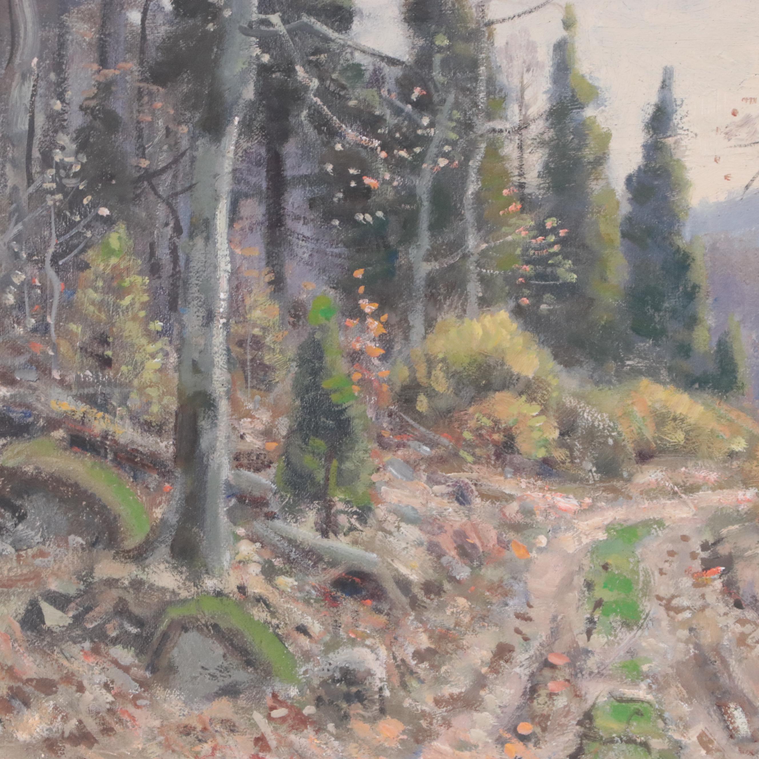 Frank A. Barney Oil Painting "Woodland Scene"