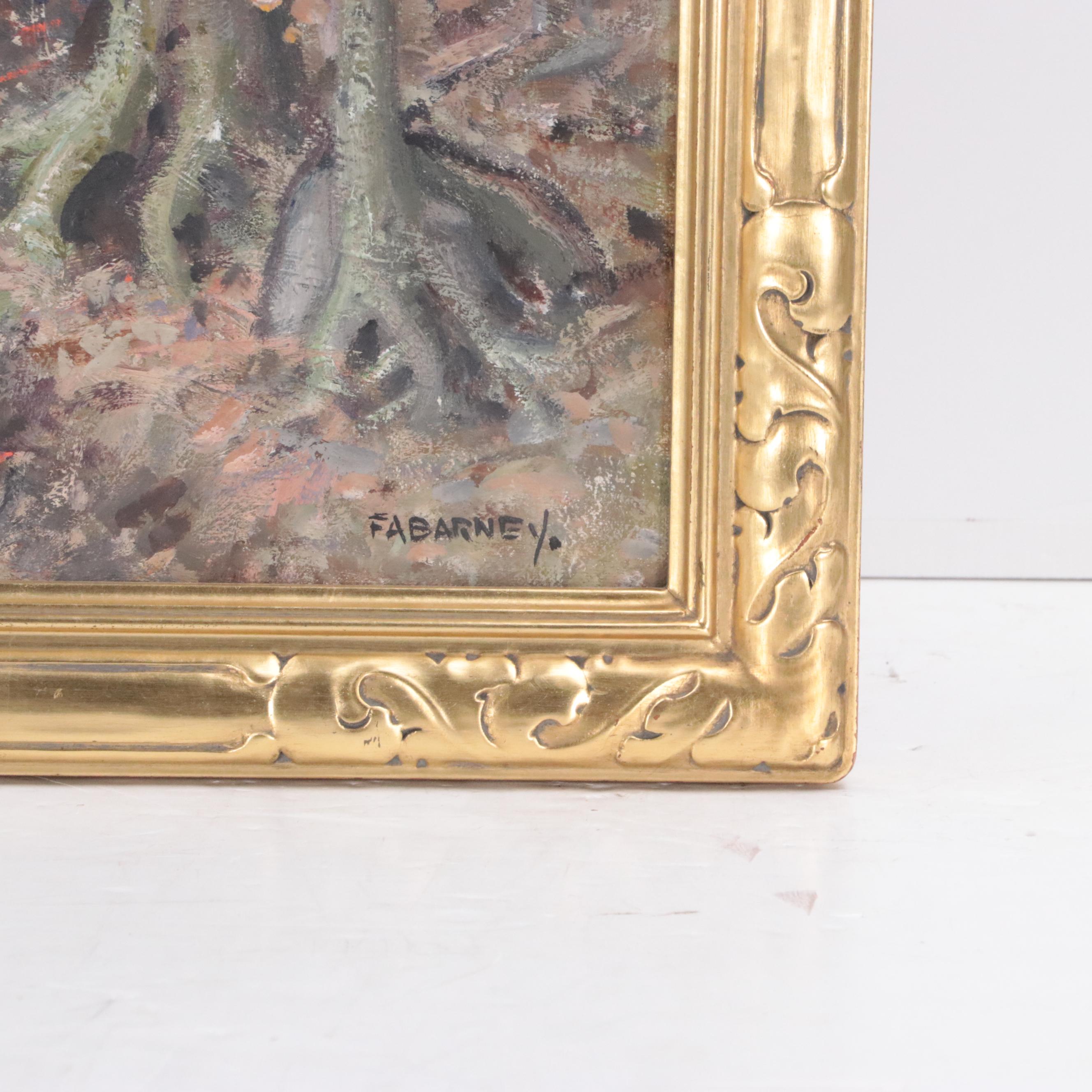 Frank A. Barney Oil Painting "Woodland Scene"