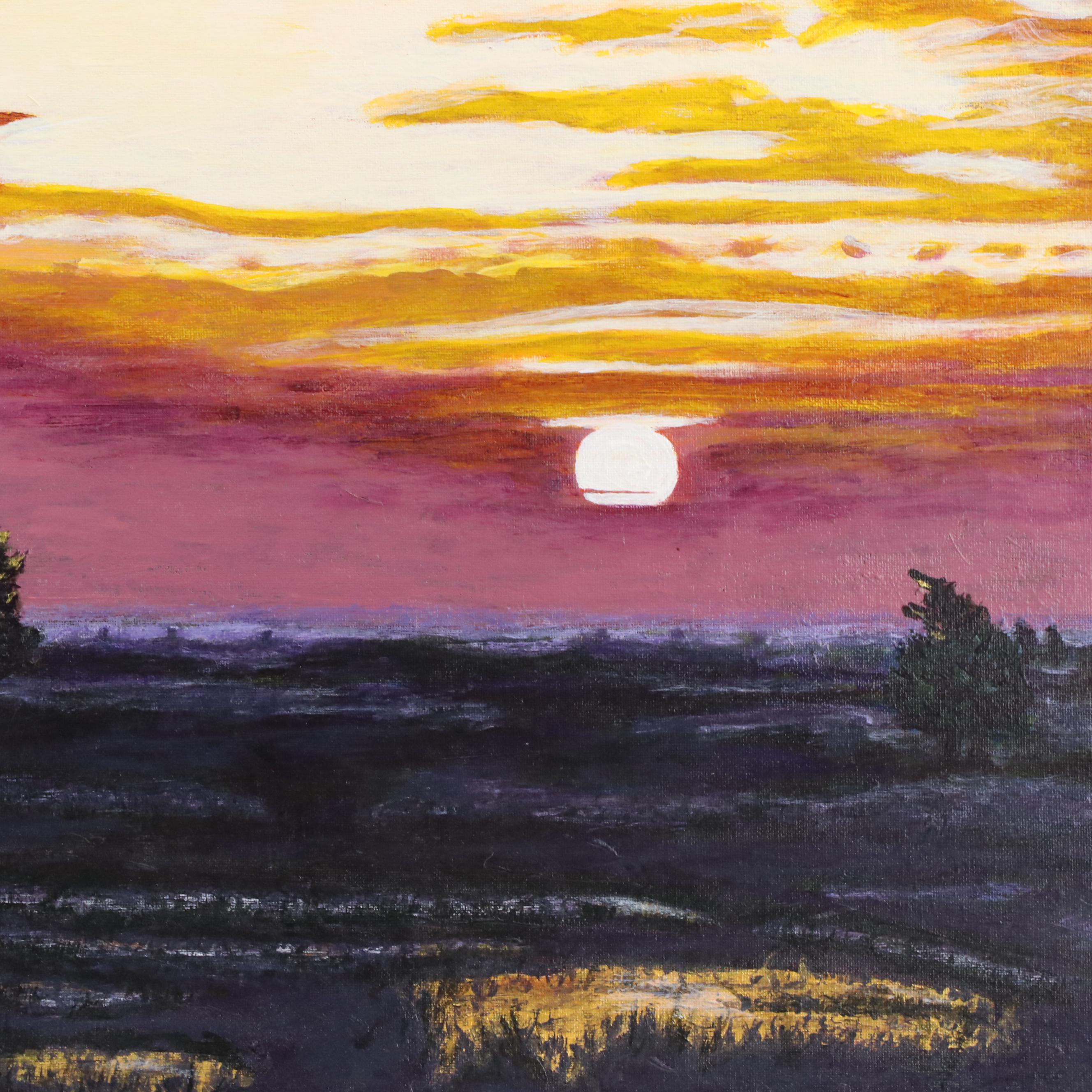 Zofia D. Wilamowska Acrylic Landscape "Halloween Night"