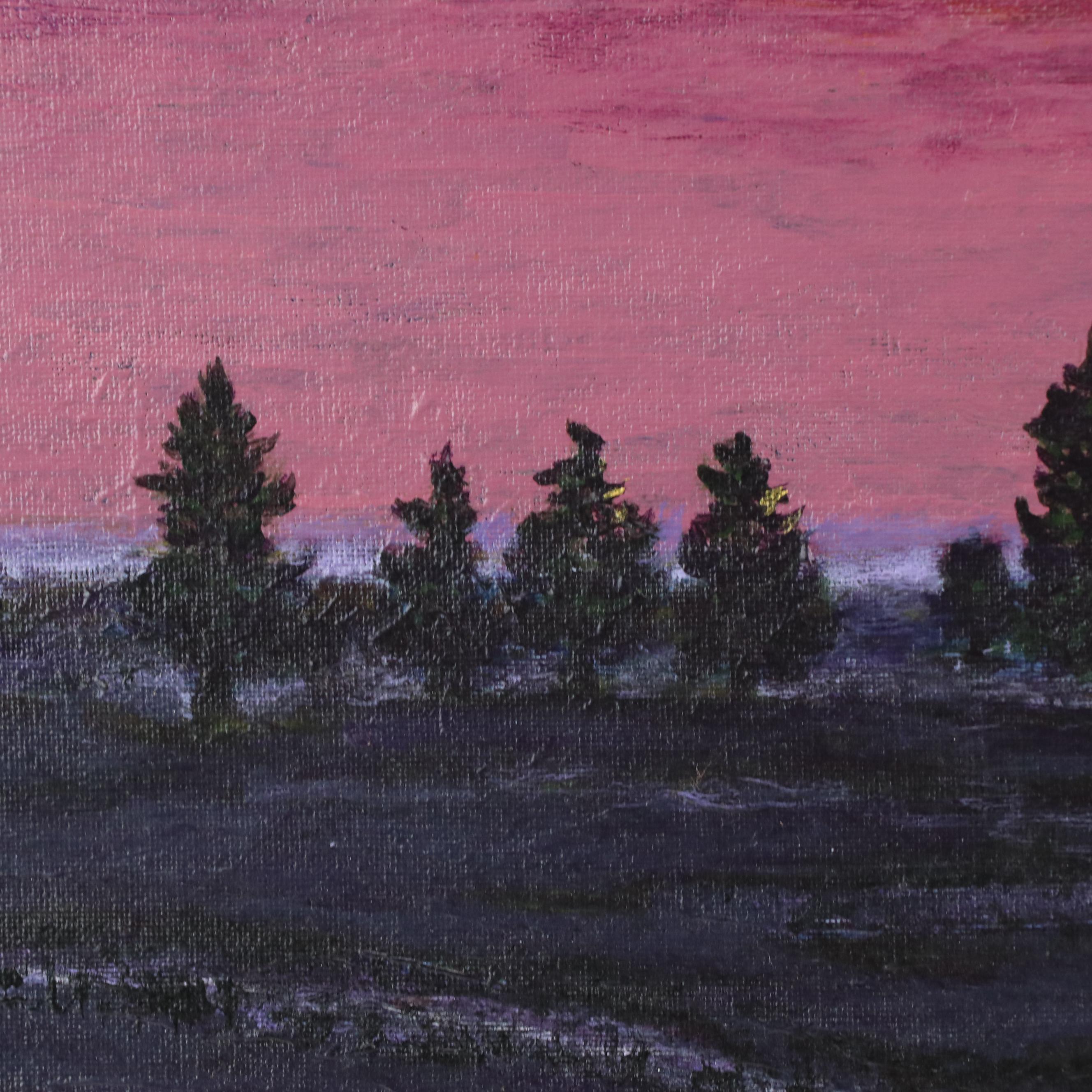 Zofia D. Wilamowska Acrylic Landscape "Halloween Night"