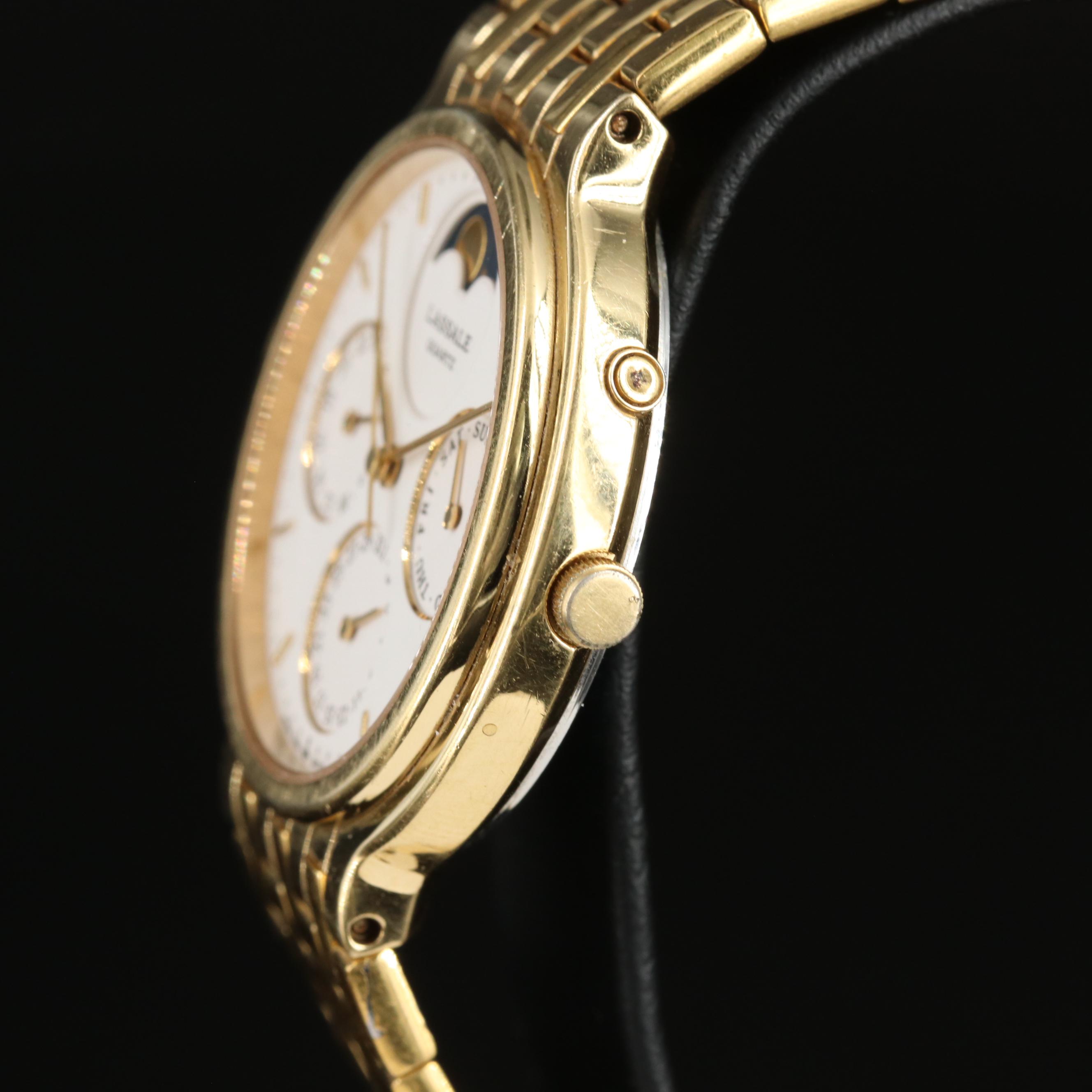 Lassale by Seiko Moon-phase Calendar Quartz Watch