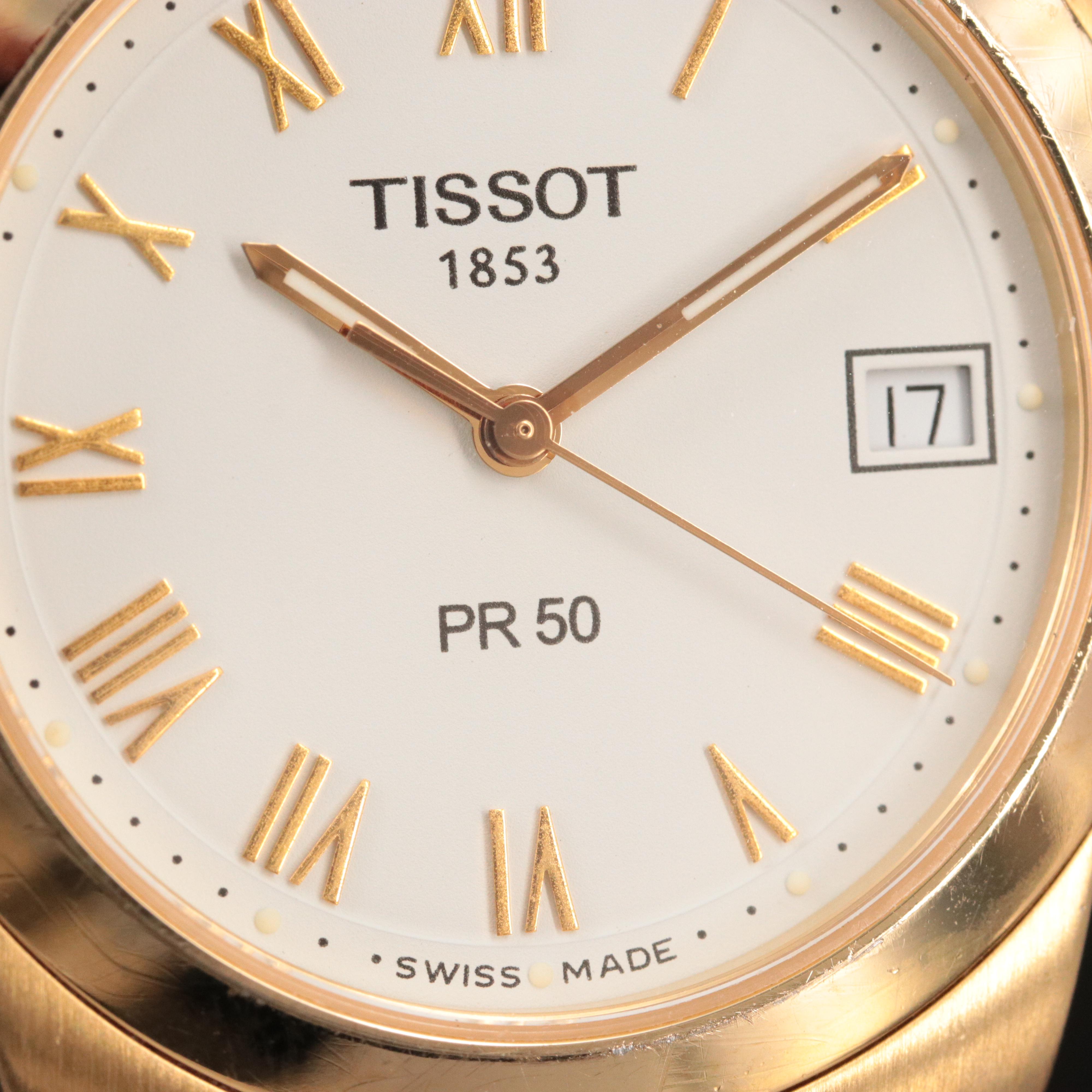 Tissot PR50 Gold-Tone 36mm Steel Watch