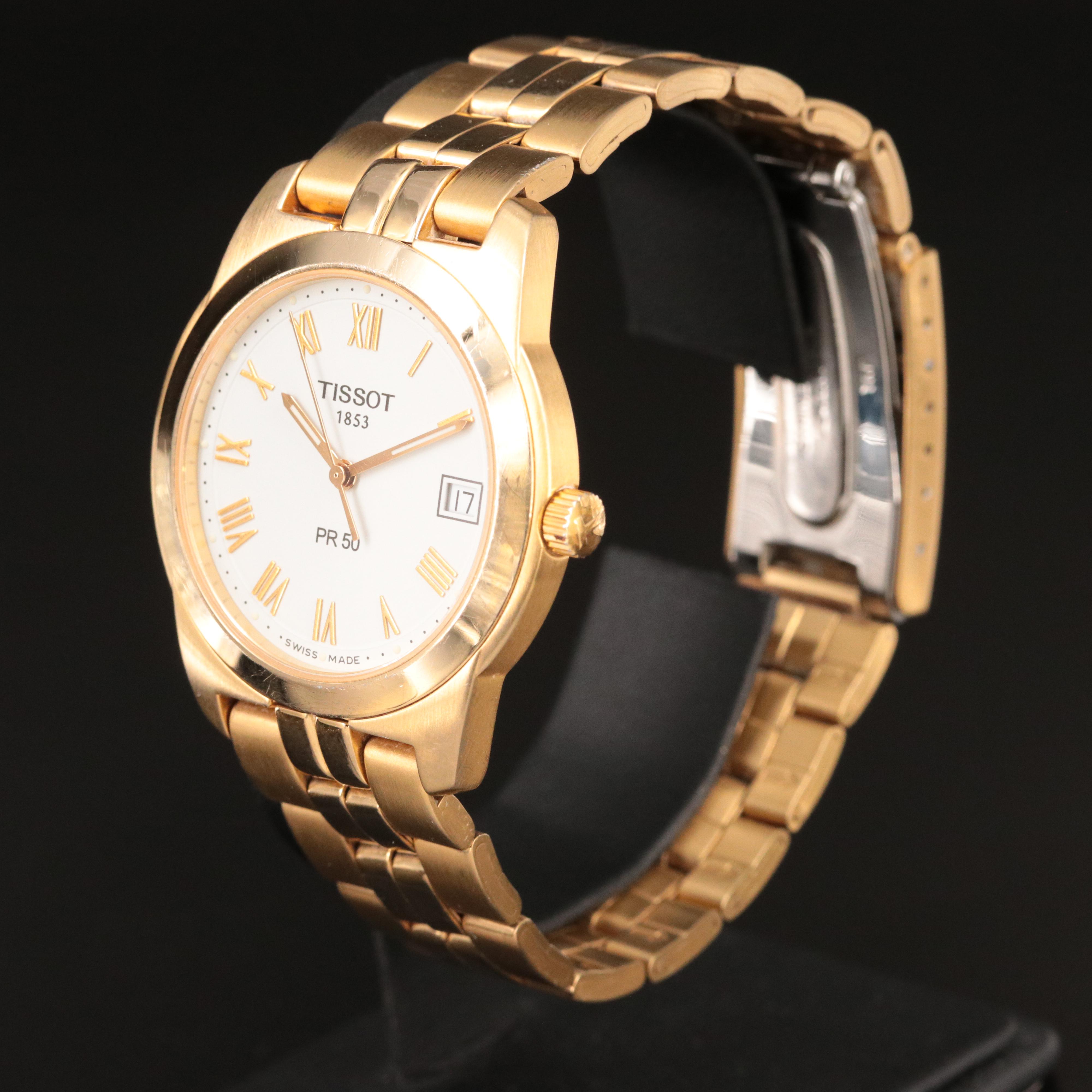 Tissot PR50 Gold-Tone 36mm Steel Watch
