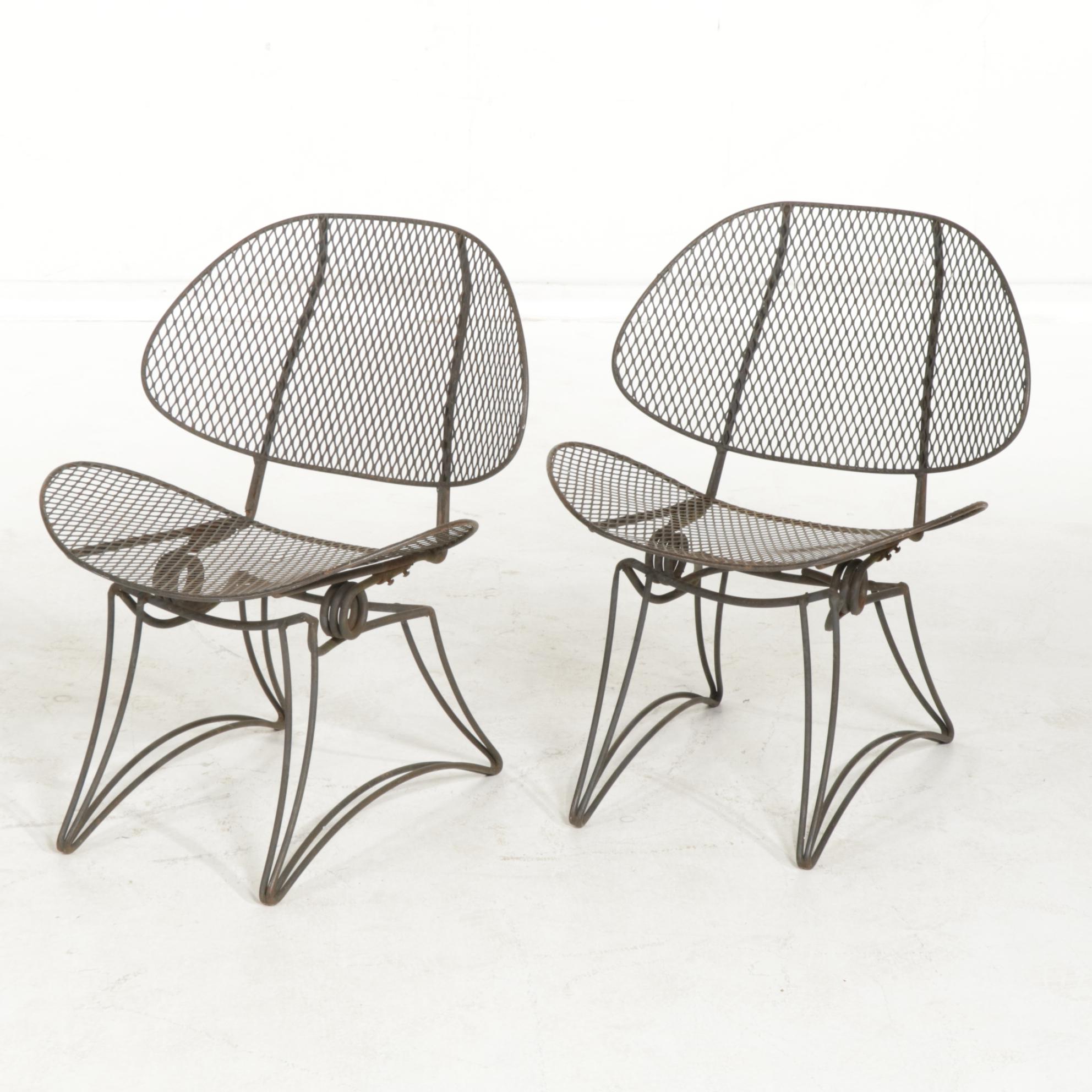 Homecrest Casino Mid Century Modern Wire Patio Sofa and Two Chairs, 1960s