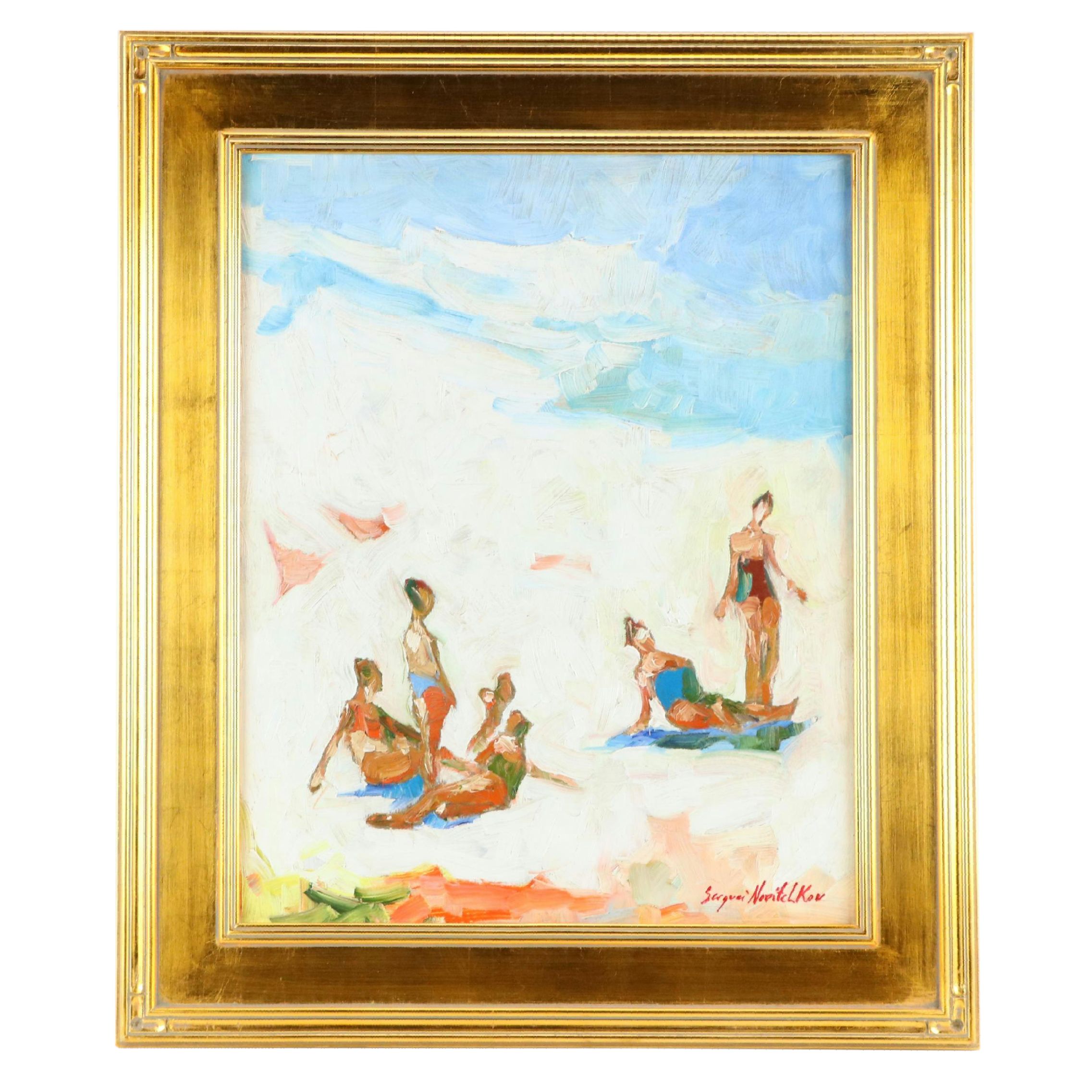 Serguei Novitchkov Oil Painting "Vacation," 2024