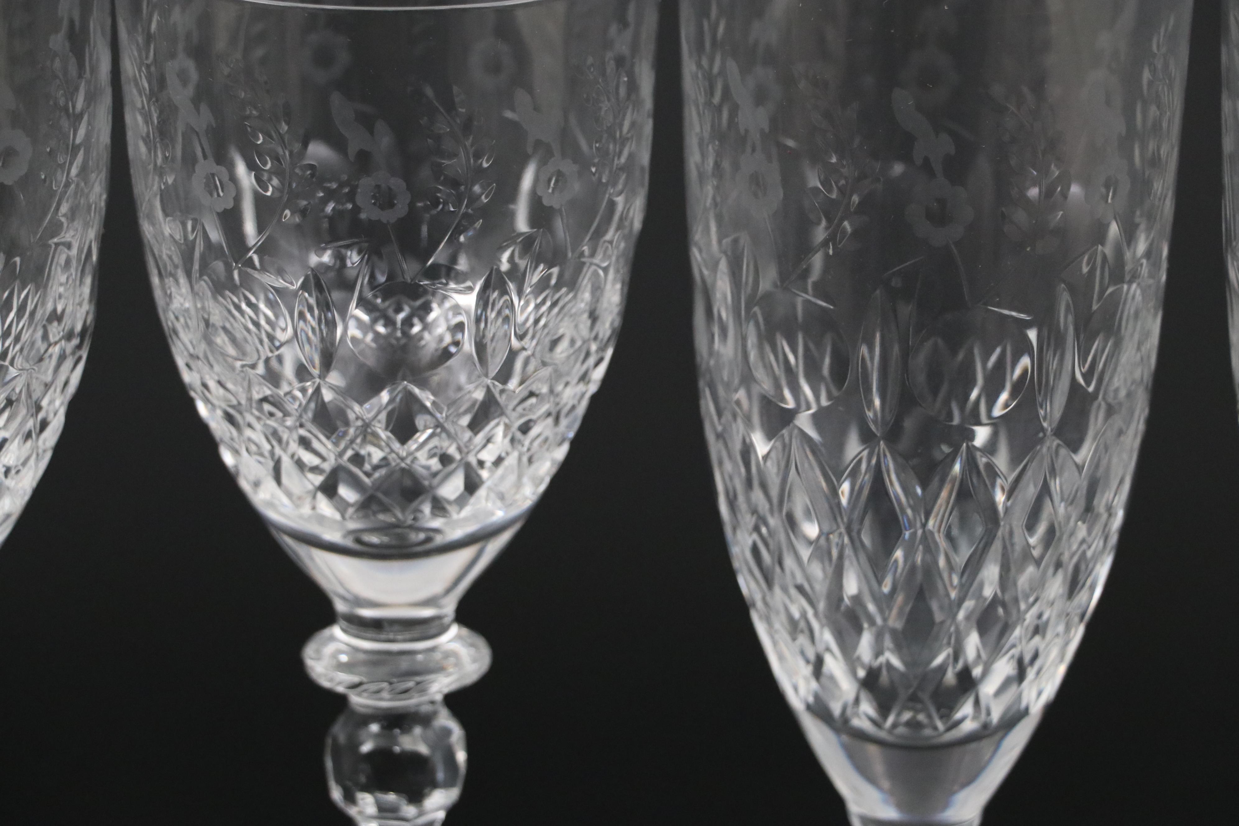 Rogaska "Gallia" Crystal Water Goblets and Iced Tea Glasses
