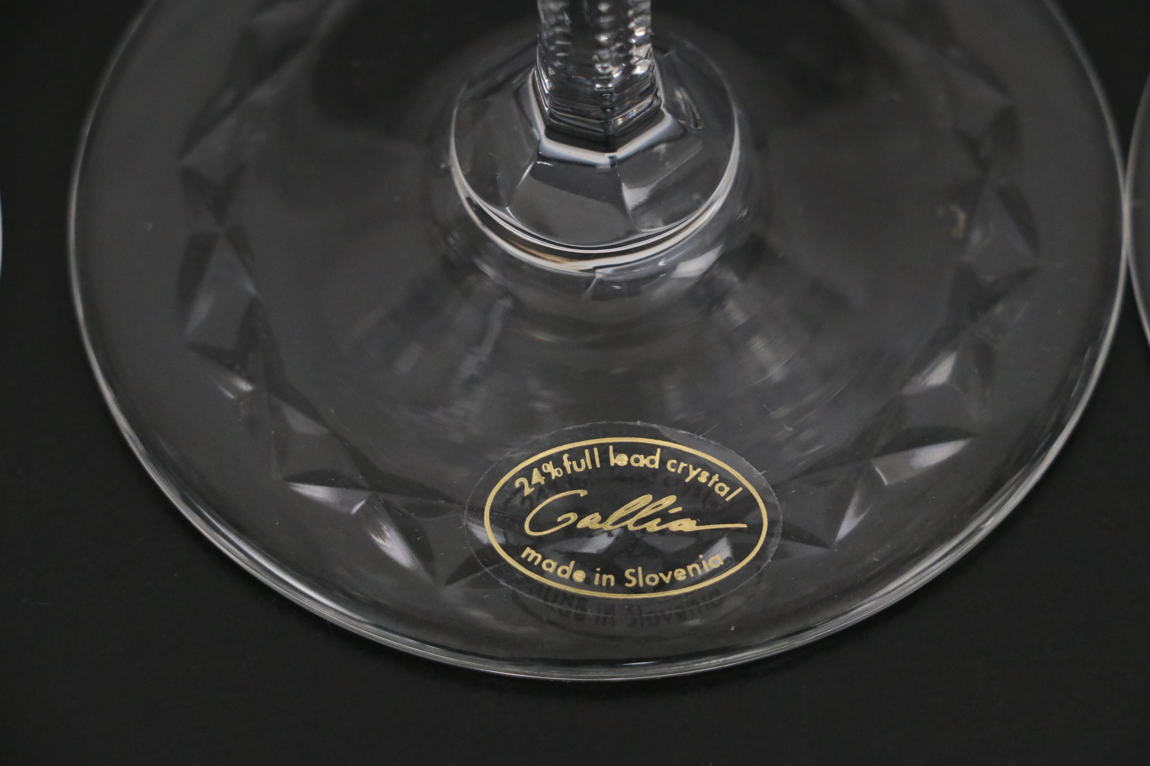 Rogaska "Gallia" Crystal Water Goblets and Iced Tea Glasses