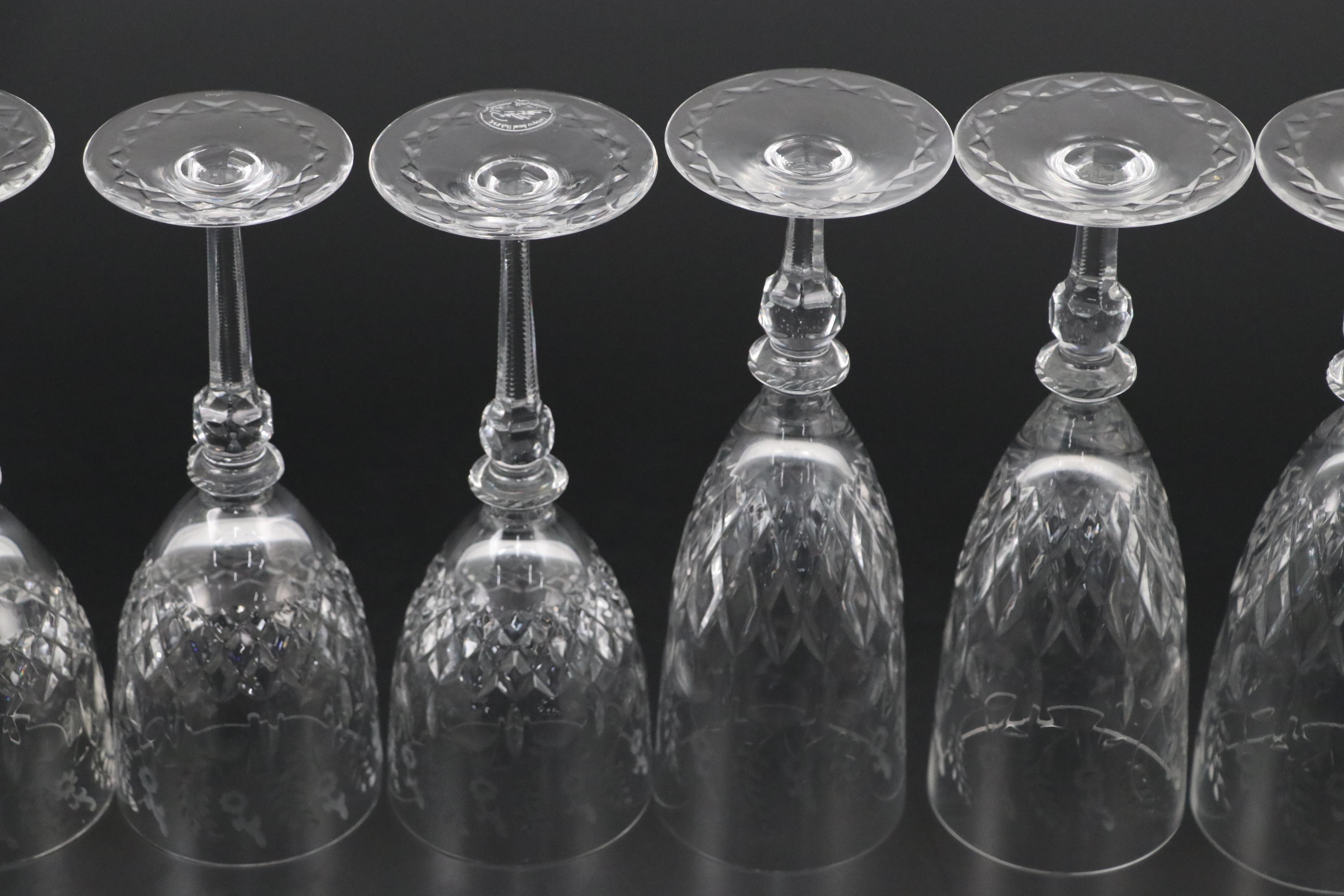 Rogaska "Gallia" Crystal Water Goblets and Iced Tea Glasses