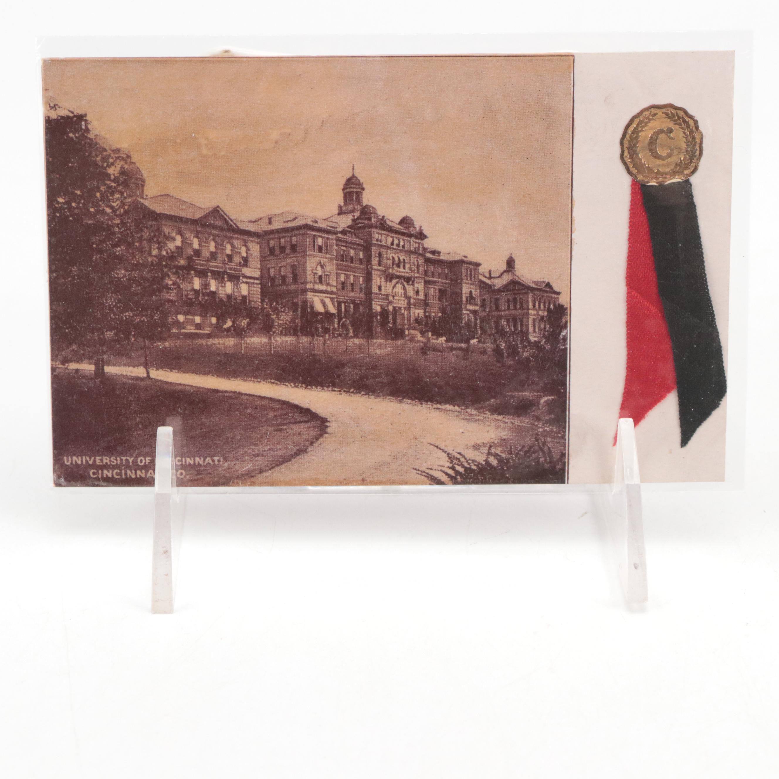 Cincinnati and New Orleans Souvenir Postcards with Advertisement Cards