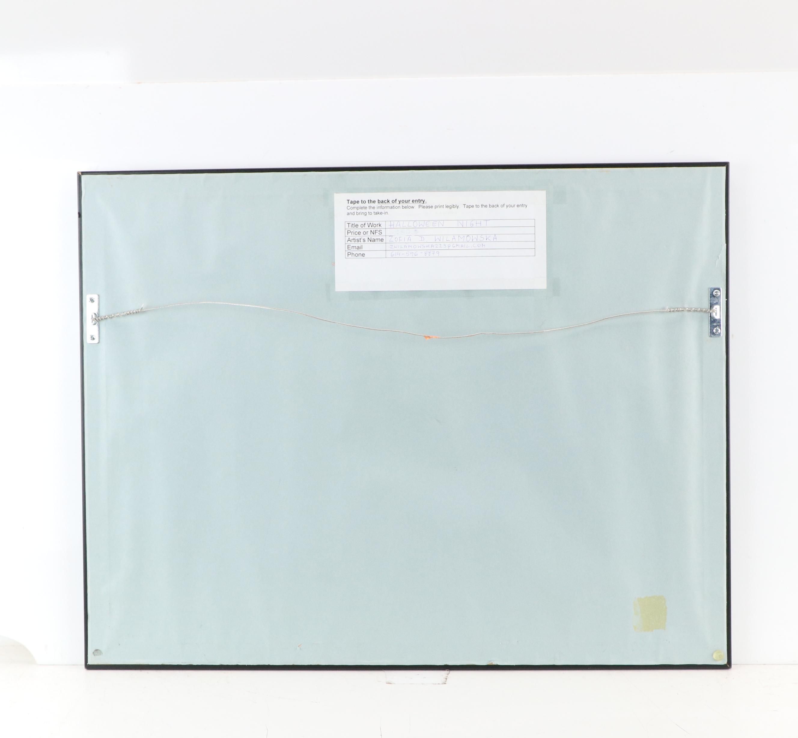 Zofia D. Wilamowska Acrylic Landscape "Halloween Night"