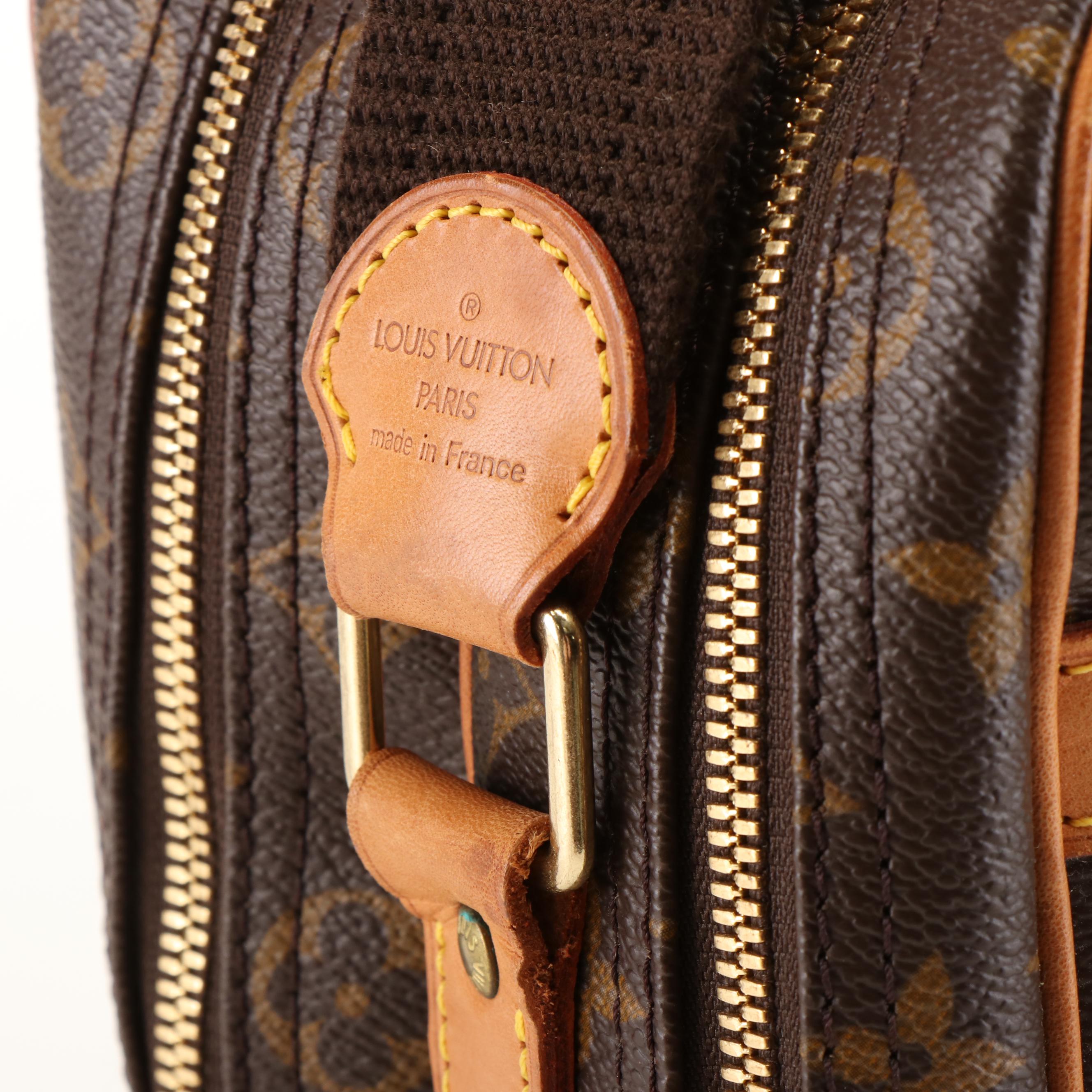 Louis Vuitton Reporter GM Crossbody Bag in Brown Monogram Coated Canvas