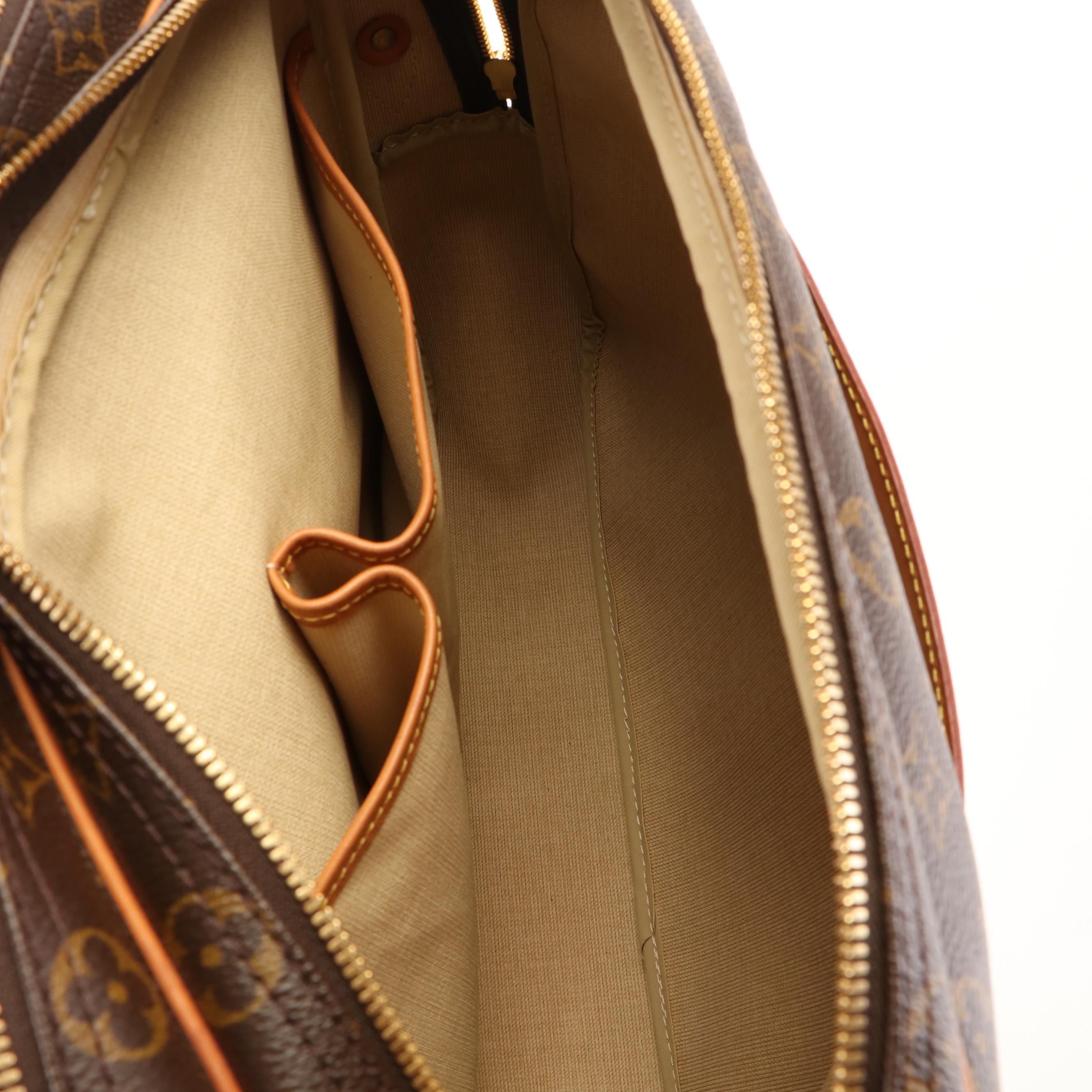 Louis Vuitton Reporter GM Crossbody Bag in Brown Monogram Coated Canvas