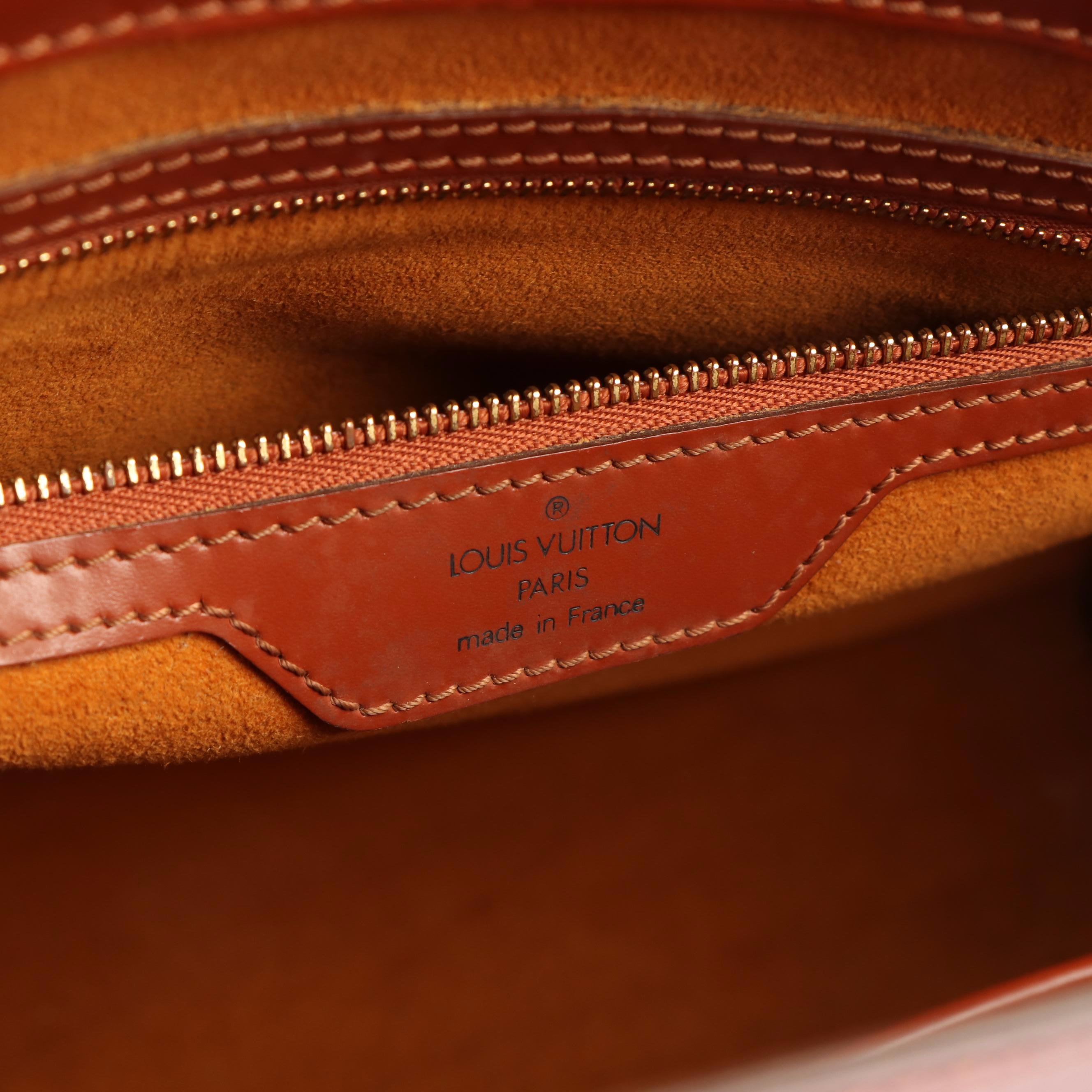 Louis Vuitton Duplex Shoulder Bag in Brown Epi Leather