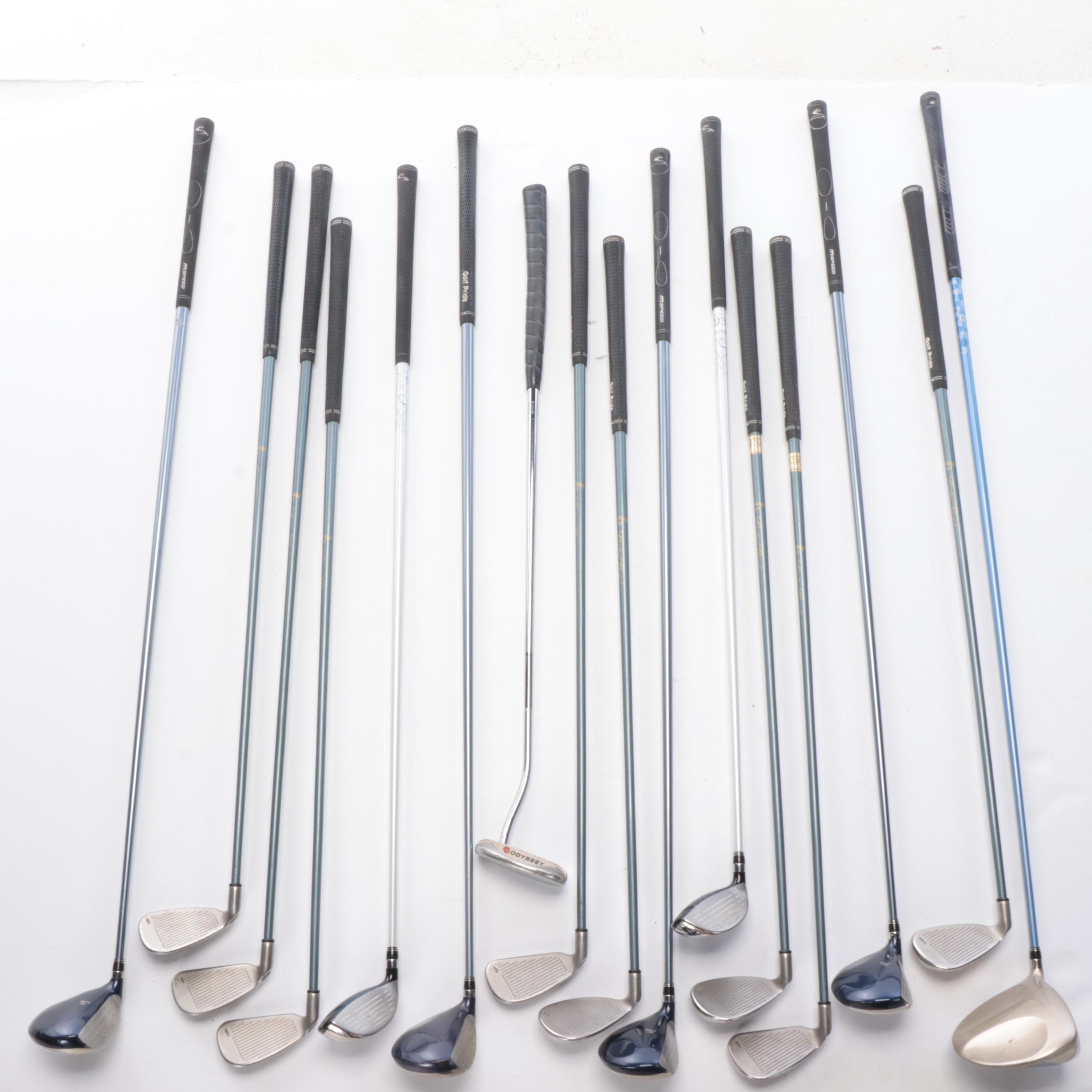 Callaway, Odyssey, Cobra, and Other Golf Clubs with Polo Ralph Lauren Bag