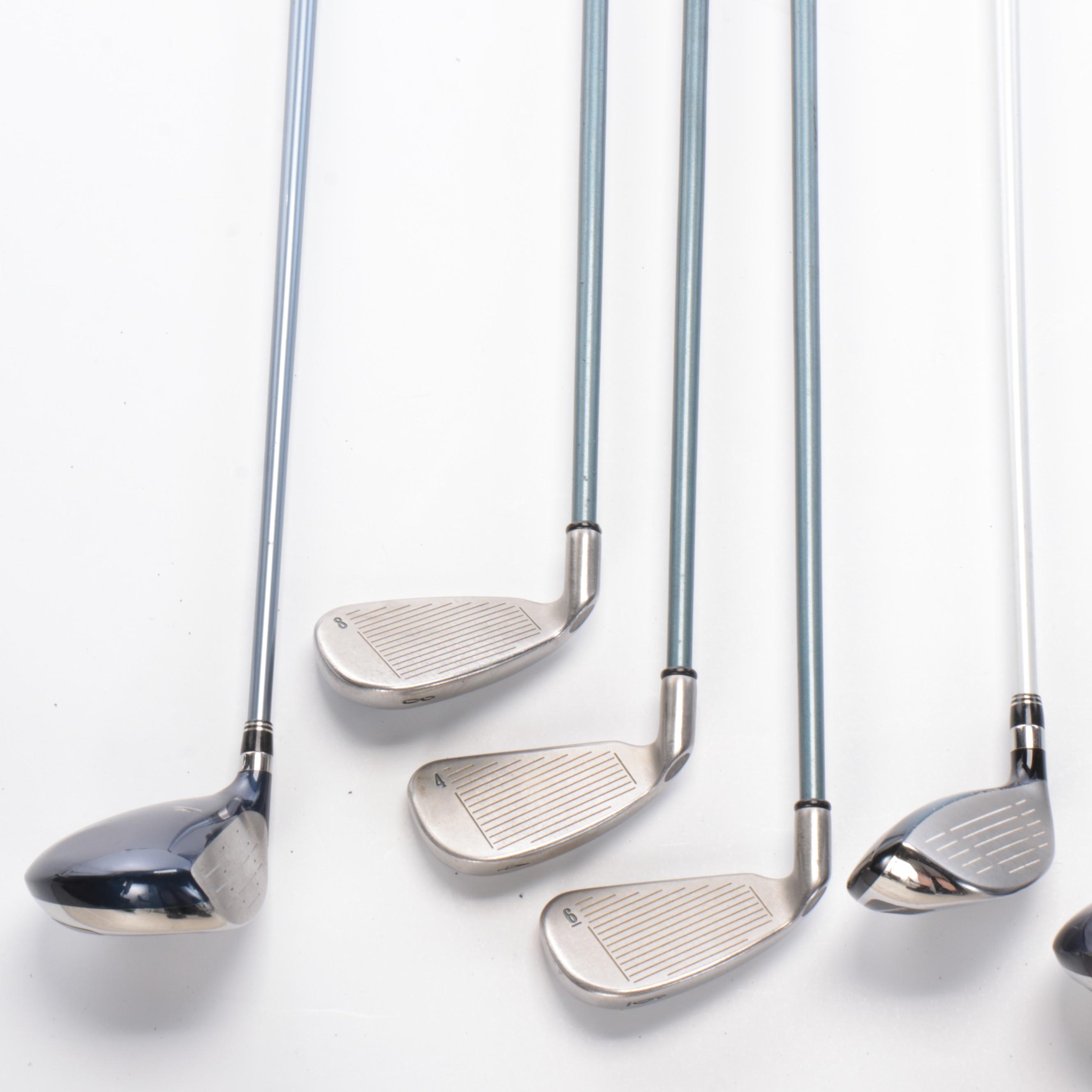 Callaway, Odyssey, Cobra, and Other Golf Clubs with Polo Ralph Lauren Bag