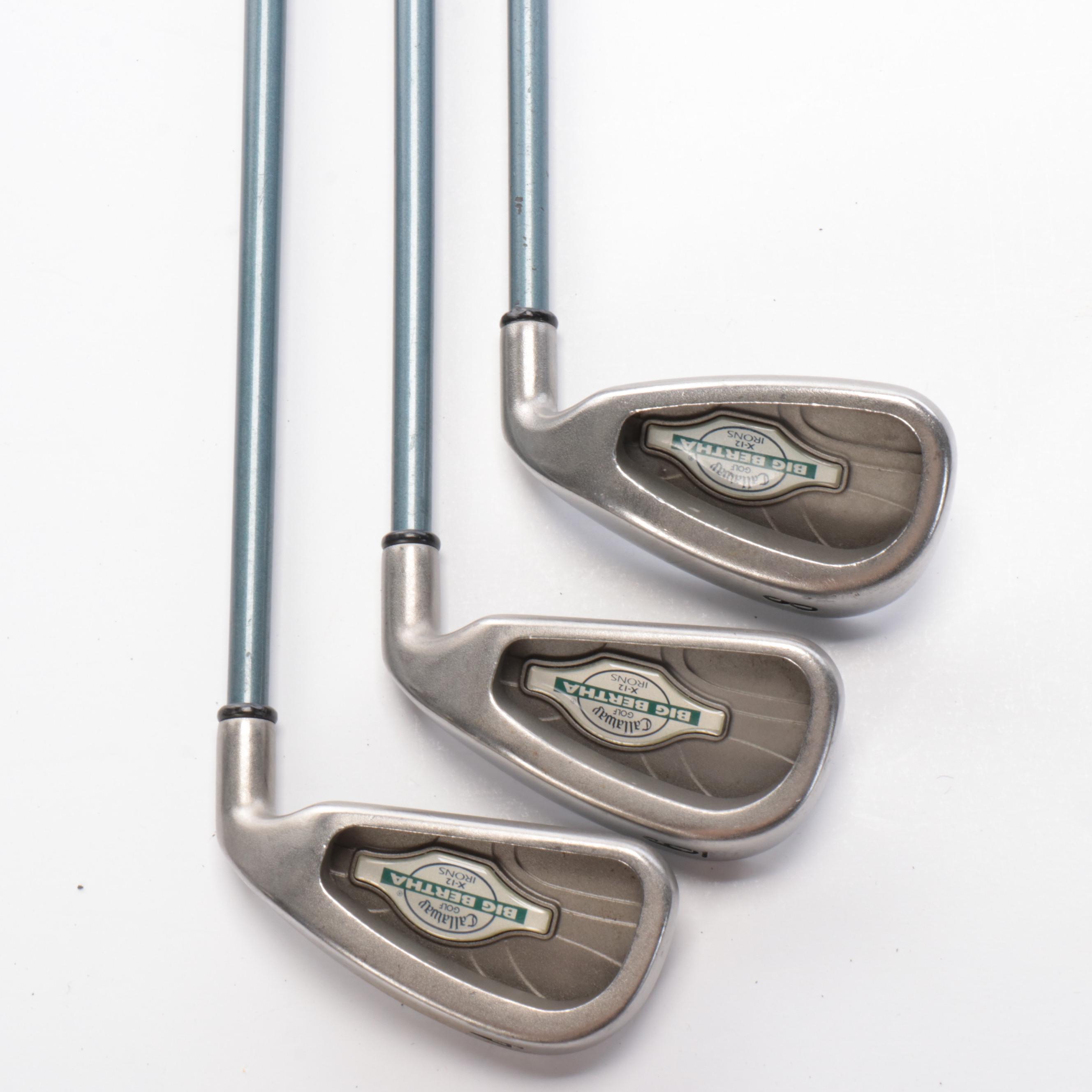 Callaway, Odyssey, Cobra, and Other Golf Clubs with Polo Ralph Lauren Bag