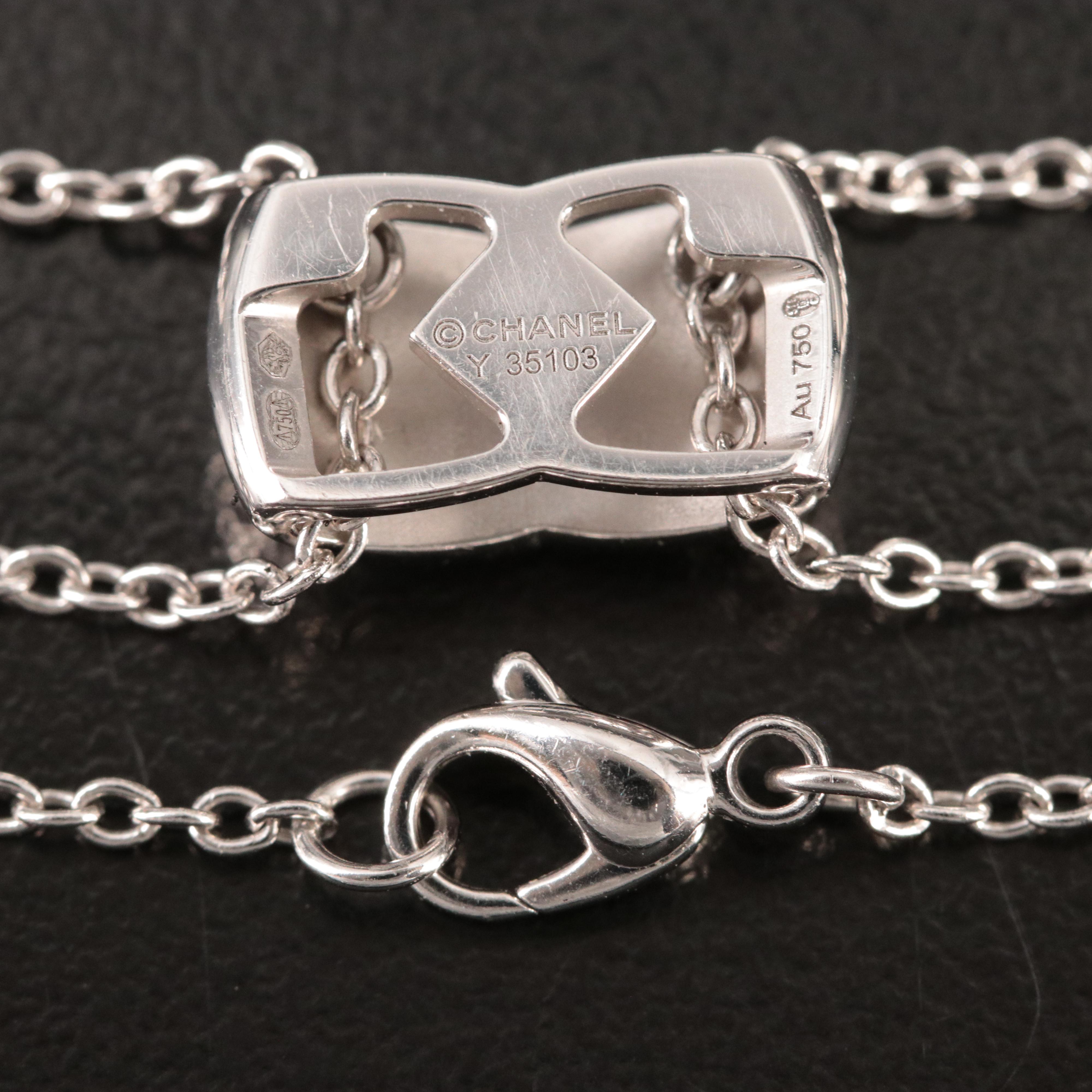 Chanel Coco Crush 18K 0.14 CTW Diamond Double Chain Necklace