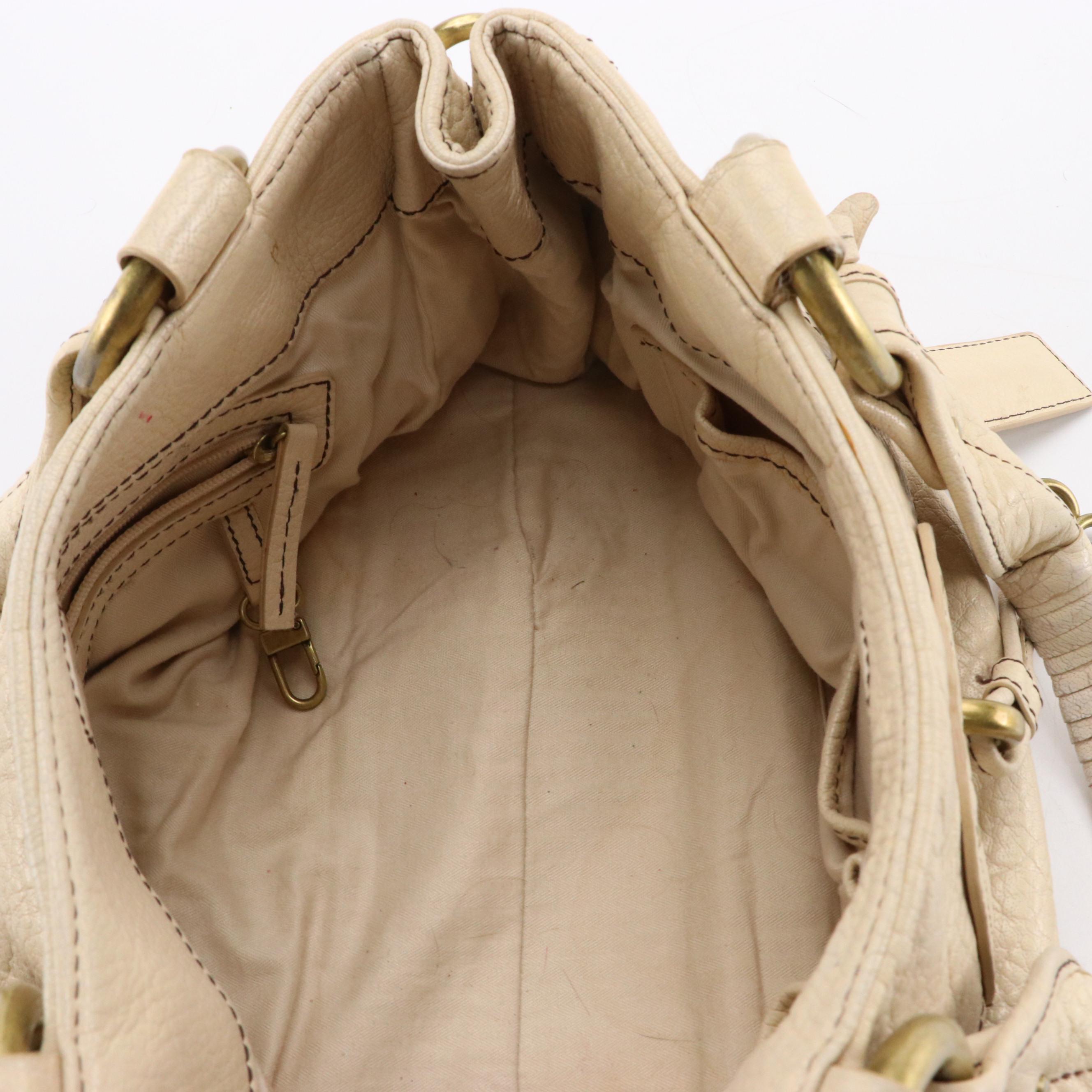 Kenneth Cole Beige Pebbled Leather Handbag, Adrienne Vittadini Croc Embossed Bag