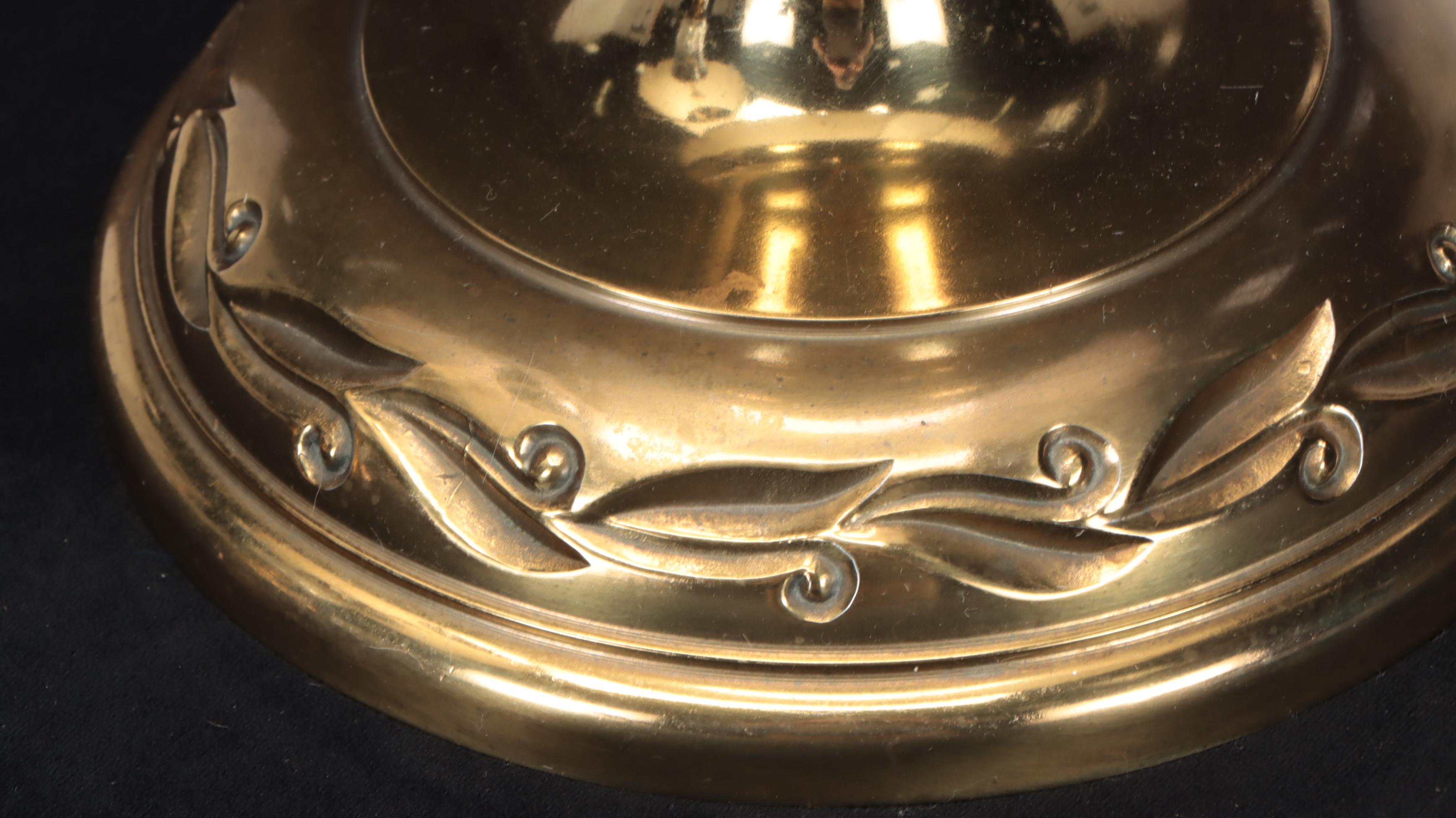 Pair of Stiffel Cut Crystal and Brass Table Lamps, Late 20th Century