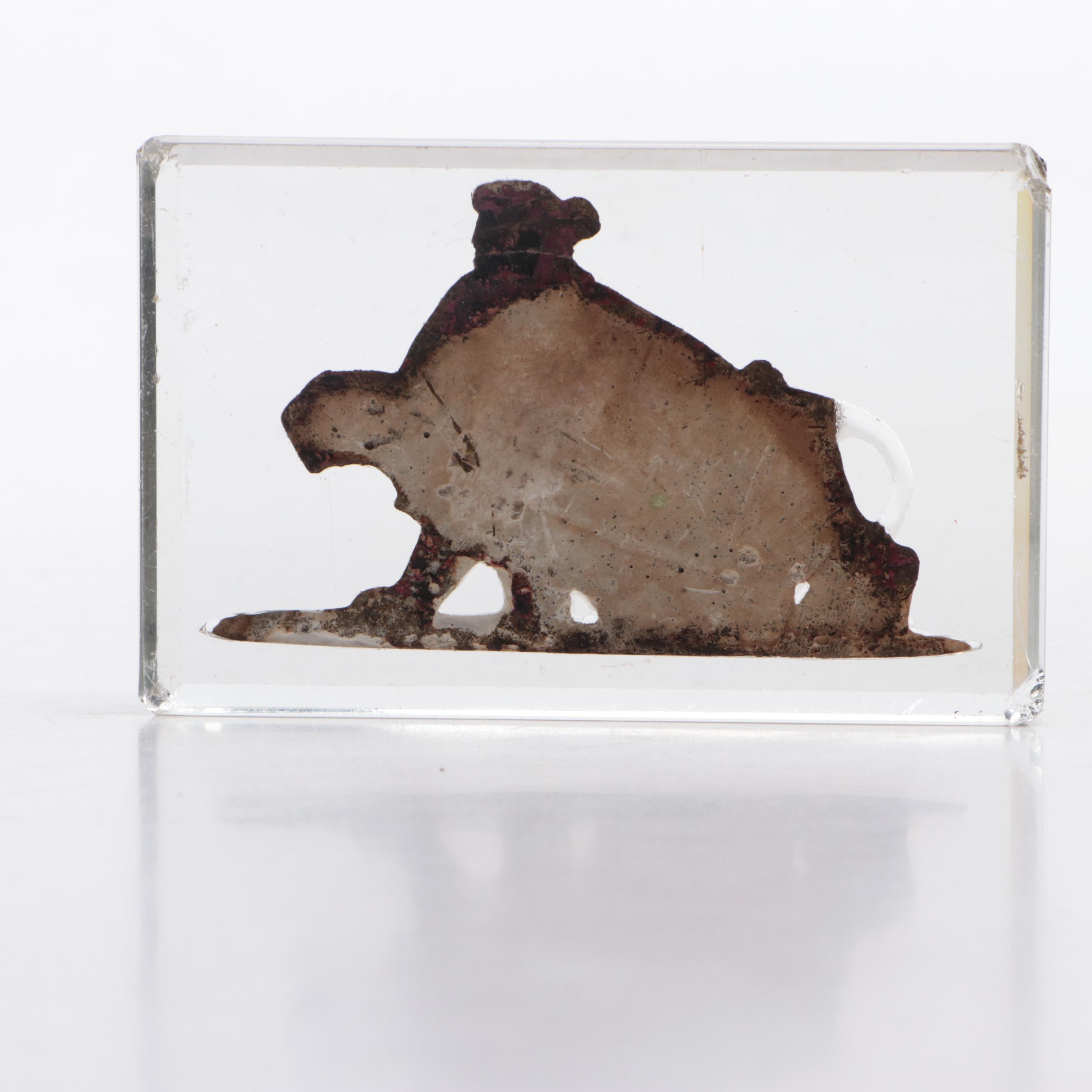 Neoclassical Style Chalkware Round Plaque and Other Décor