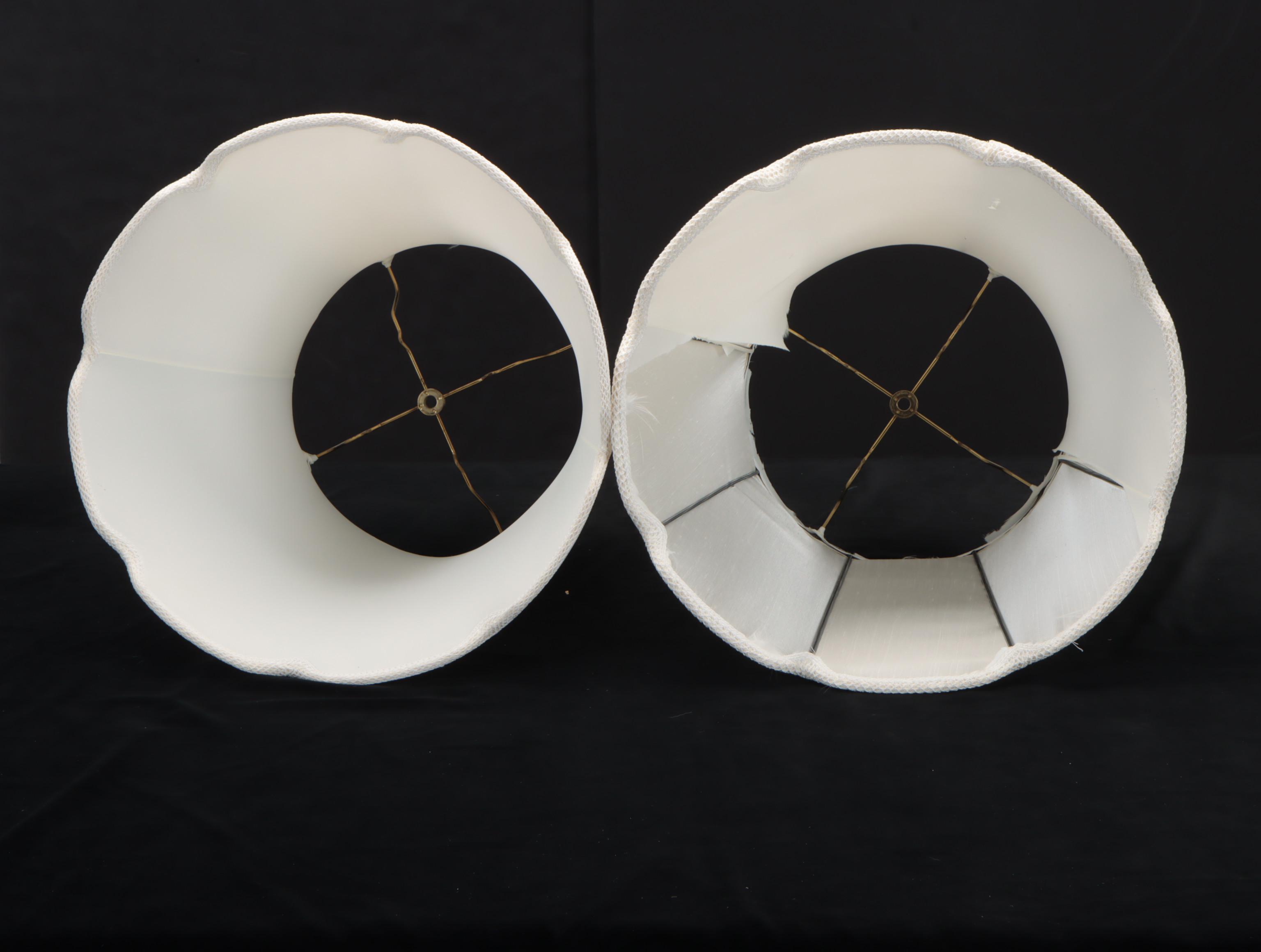 Pair of Stiffel Cut Crystal and Brass Table Lamps, Late 20th Century