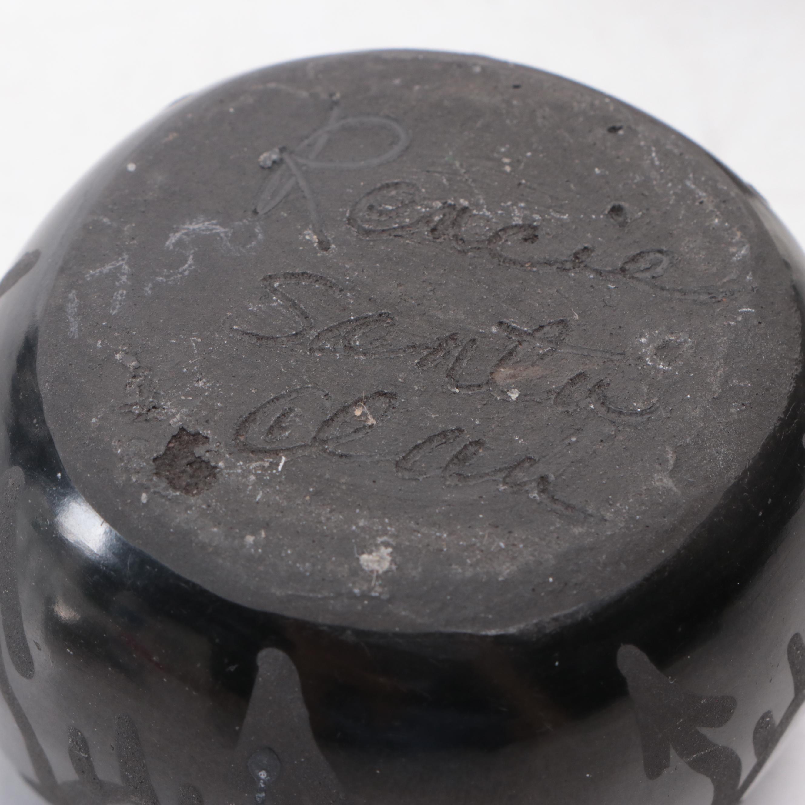 Southwestern Style Metal Belt Buckle, Acoma & Santa Clara Pueblo Ceramic Vases