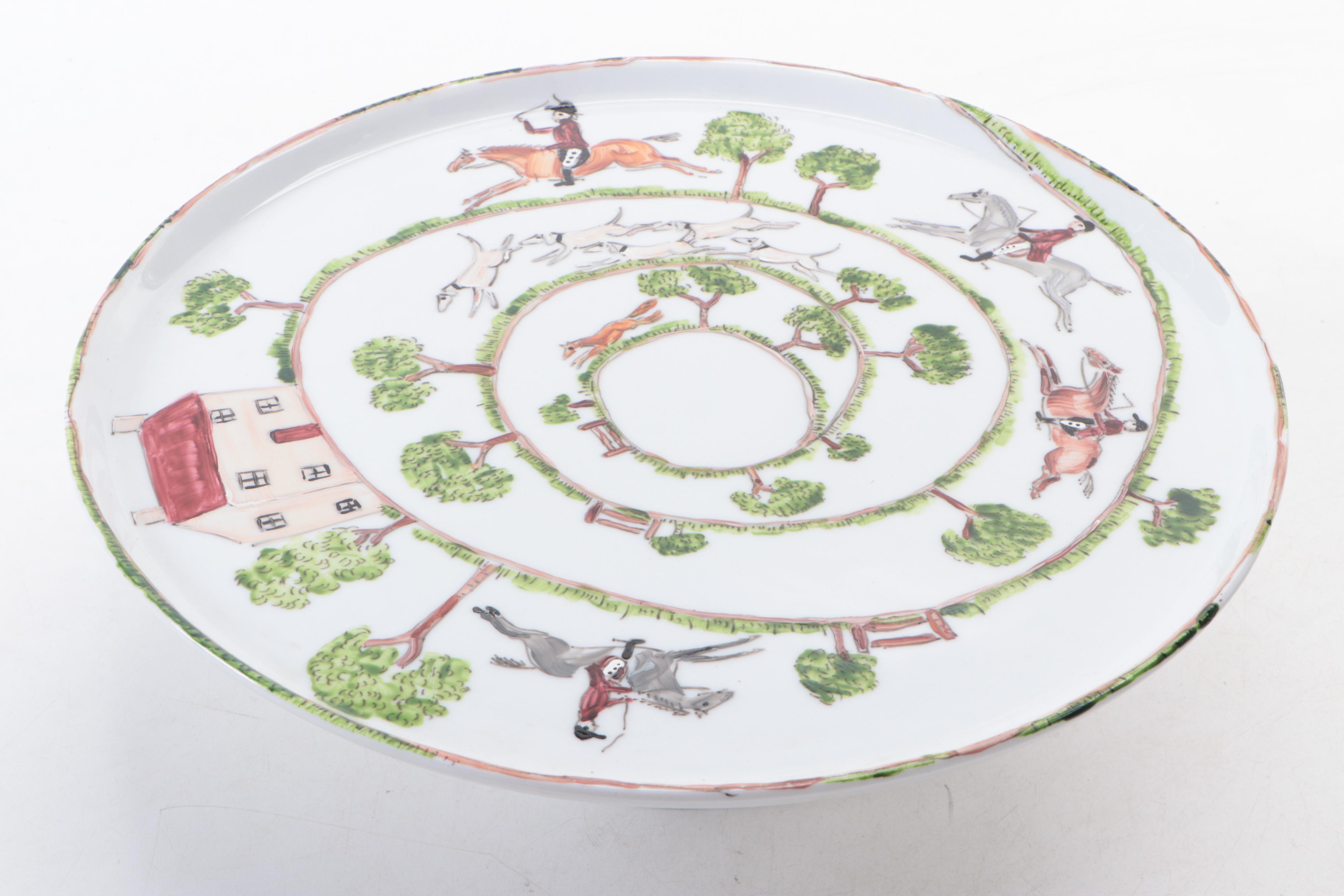 Wedgwood "D'Ye Ken John Peel Red" Ceramic Pitchers with More