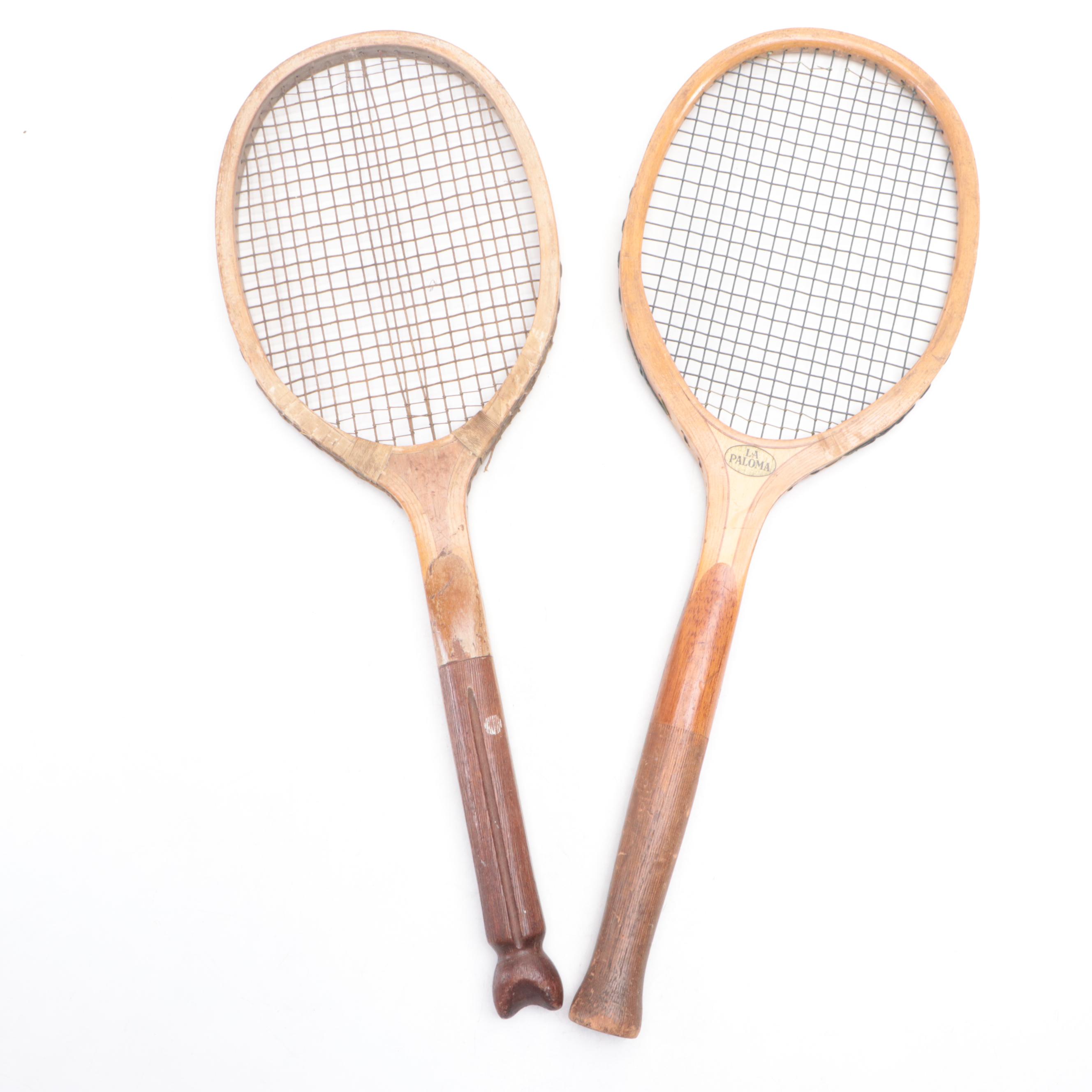Harry C. Lee & Co. and Clapshaw & Cleave Ltd. Wooden Tennis Rackets