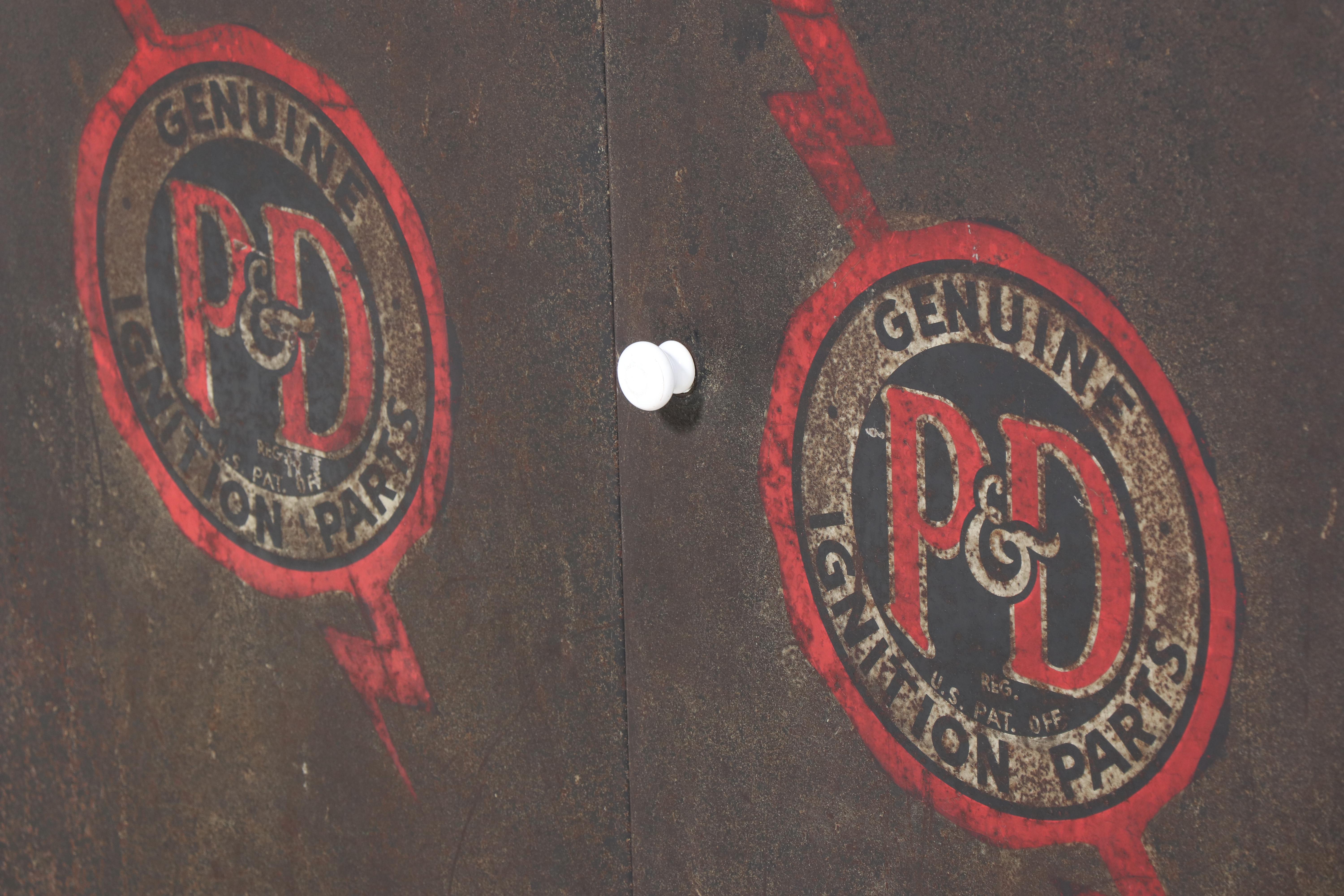 Metal Mechanics Cabinet, Mid-20th Century