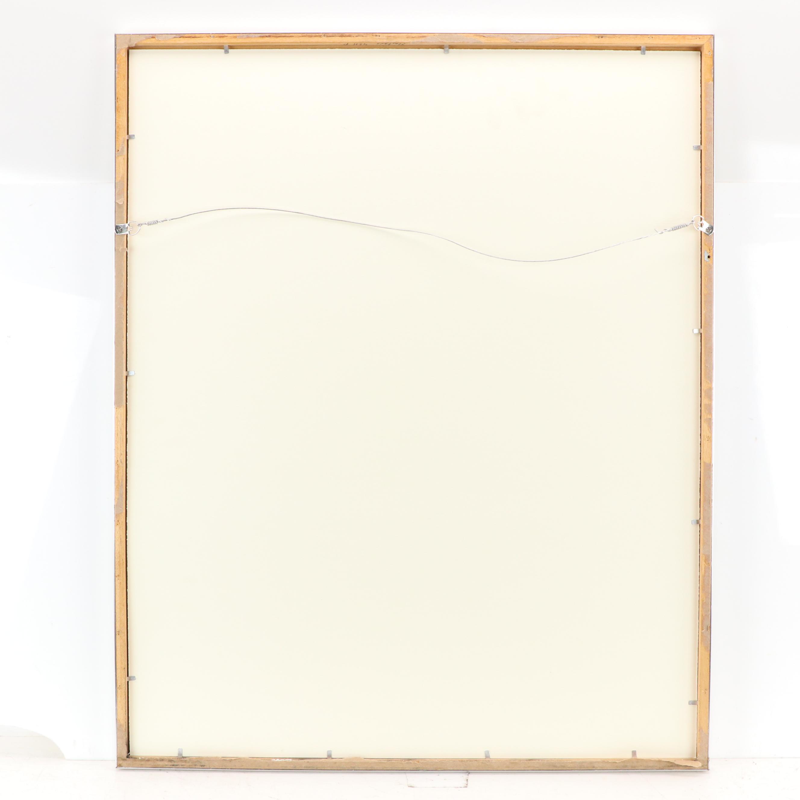 Hiroyuki Tajima Woodblock "The Stone Flag," 1971