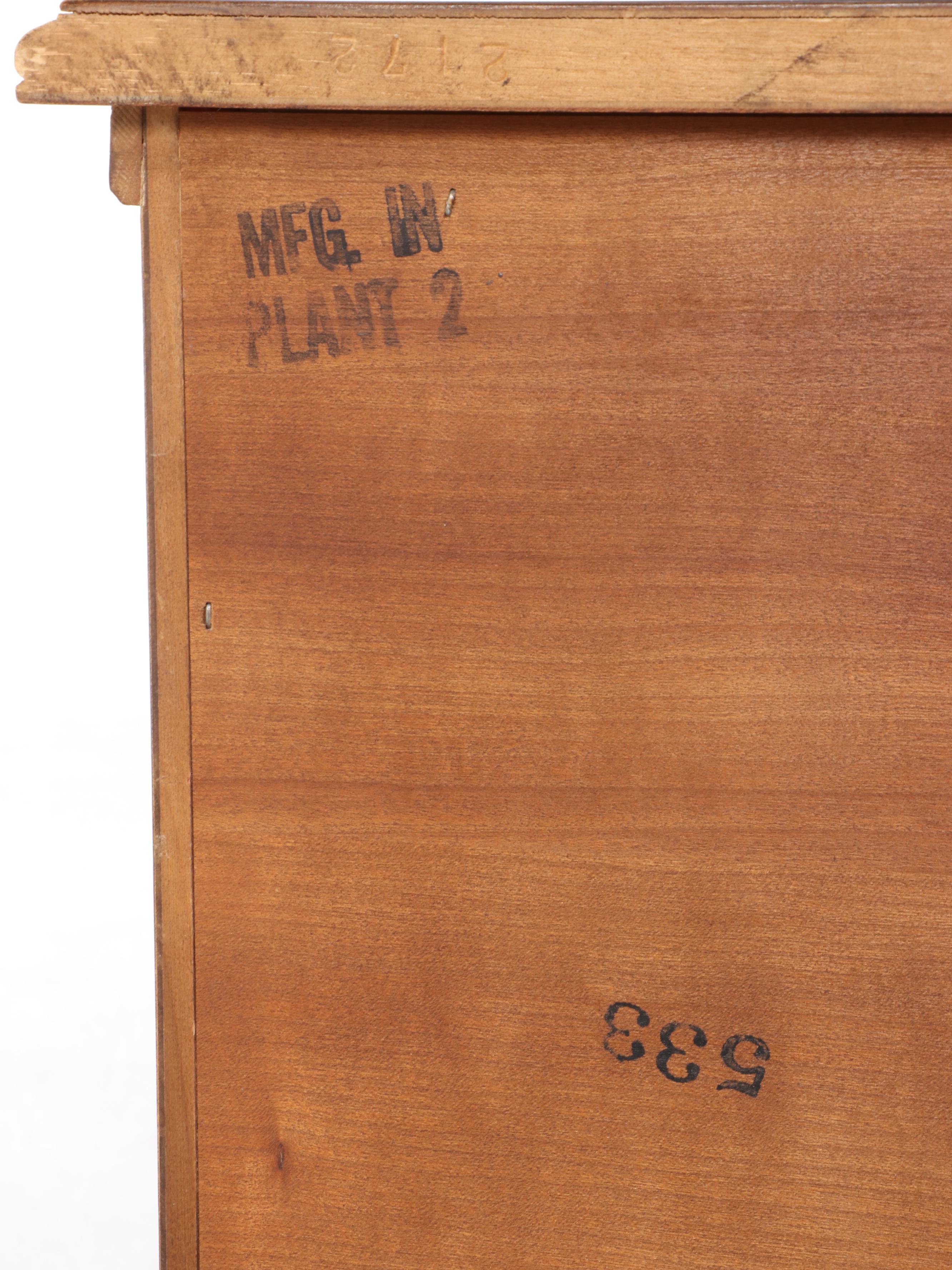 Louis Philippe Style Walnut Finish Panel Front Sideboard Cabinet