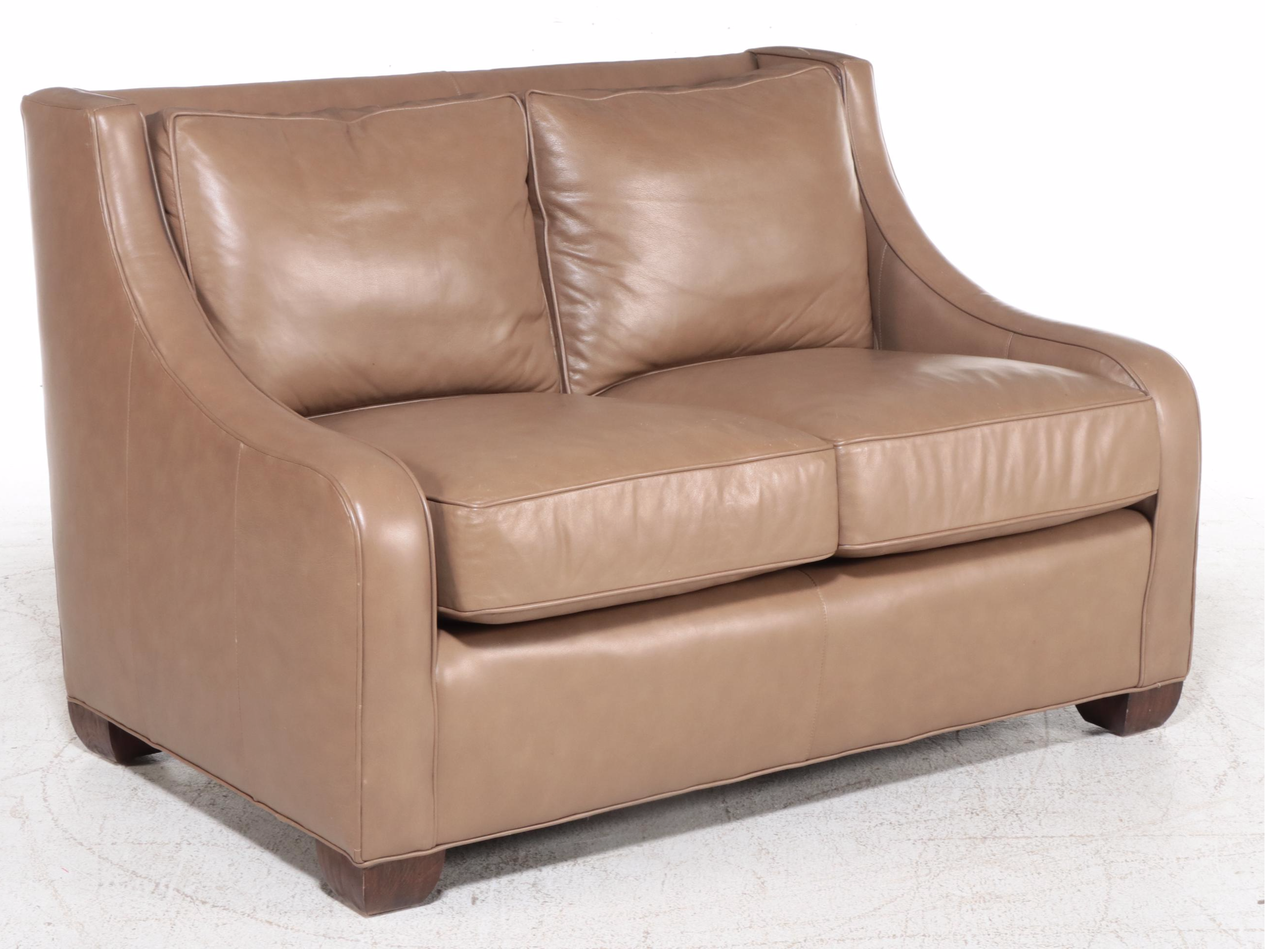 Vanguard Furniture American Bugalow Collection Leather Love Seat