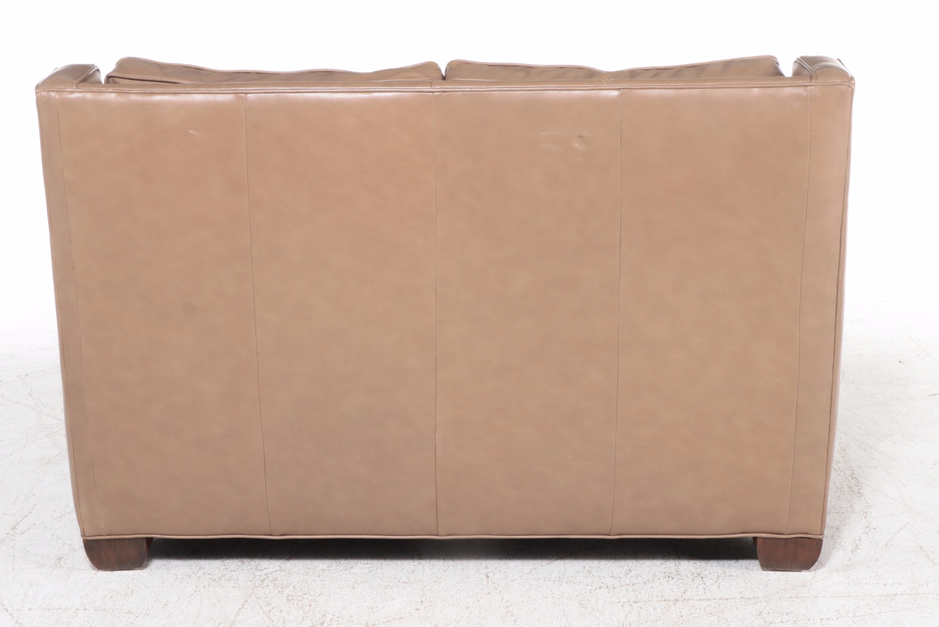 Vanguard Furniture American Bugalow Collection Leather Love Seat