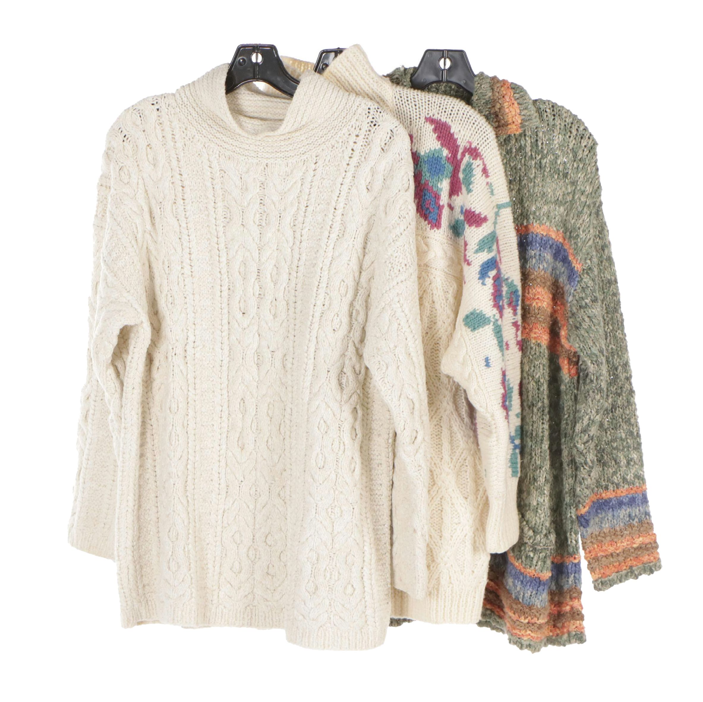 Ellen Tracy Knit Sweater, Genoa Cardigan Sweater, & Catharine Lover Knit Sweater