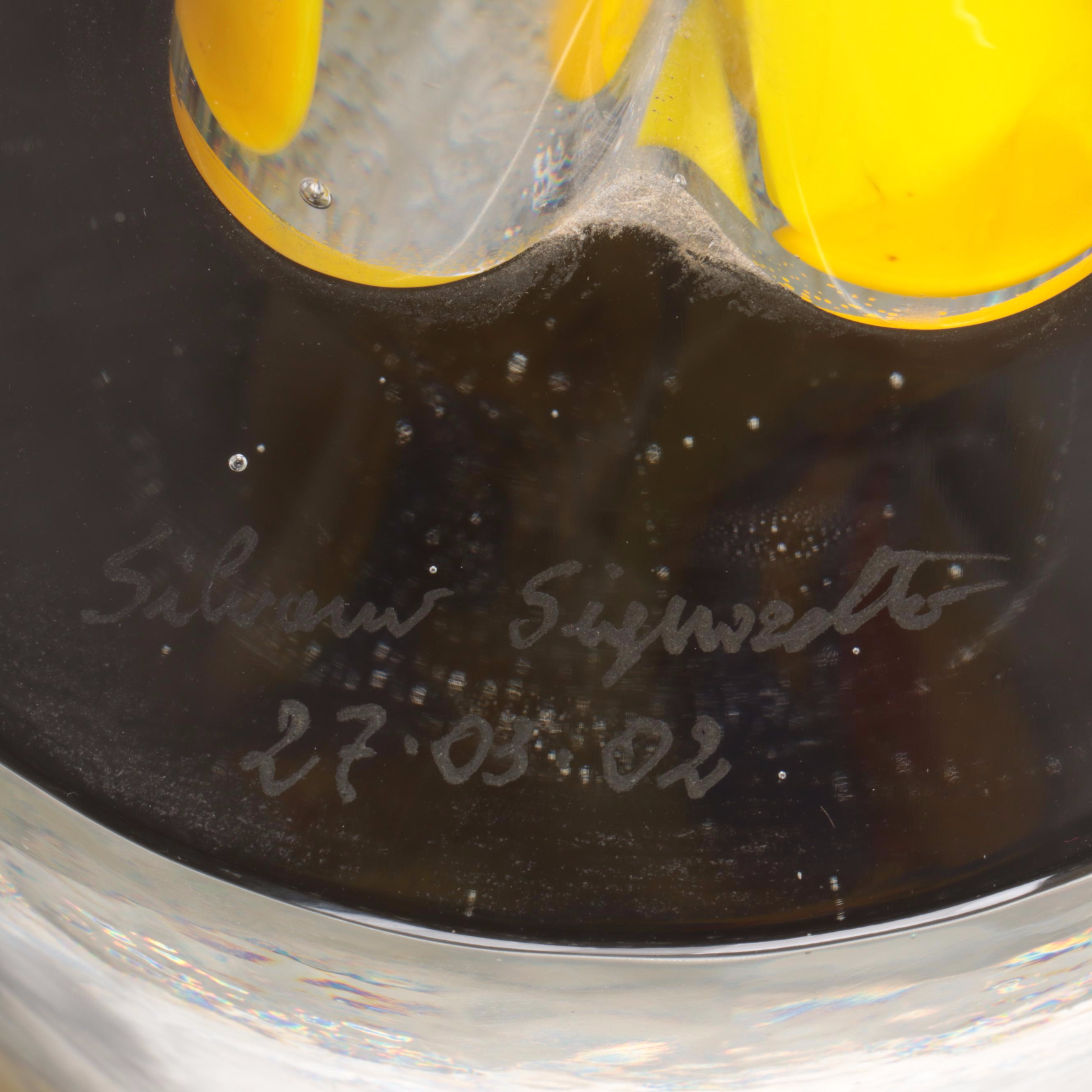 Silvano Signoretto "Lovers" Handcrafted Multicolor Murano Glass Sculpture, 2002