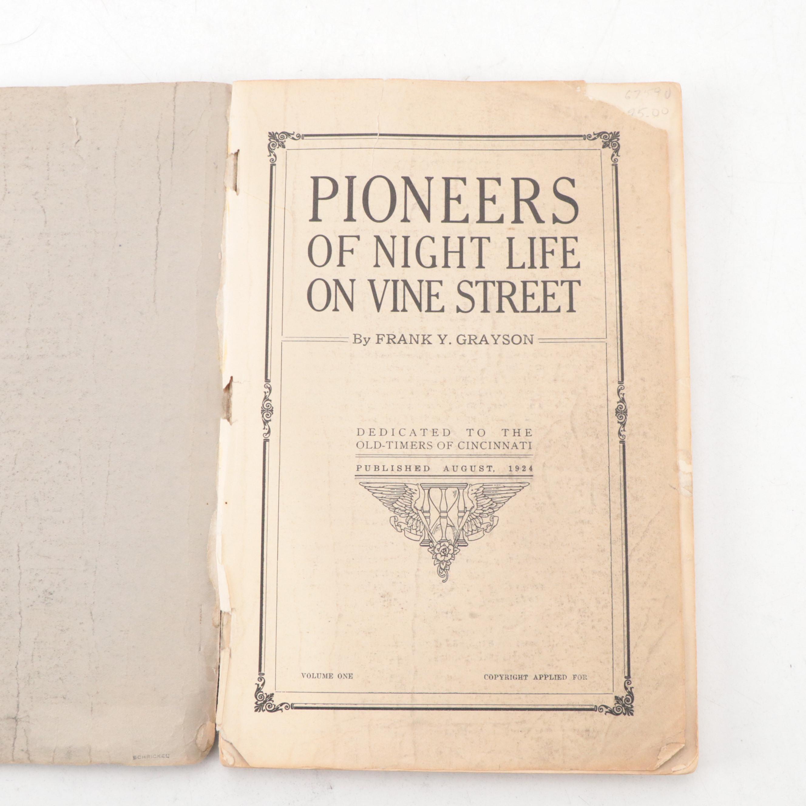 "Pioneers of Night Life on Vine Street," "Tams Journal" and Warner Bros. Print